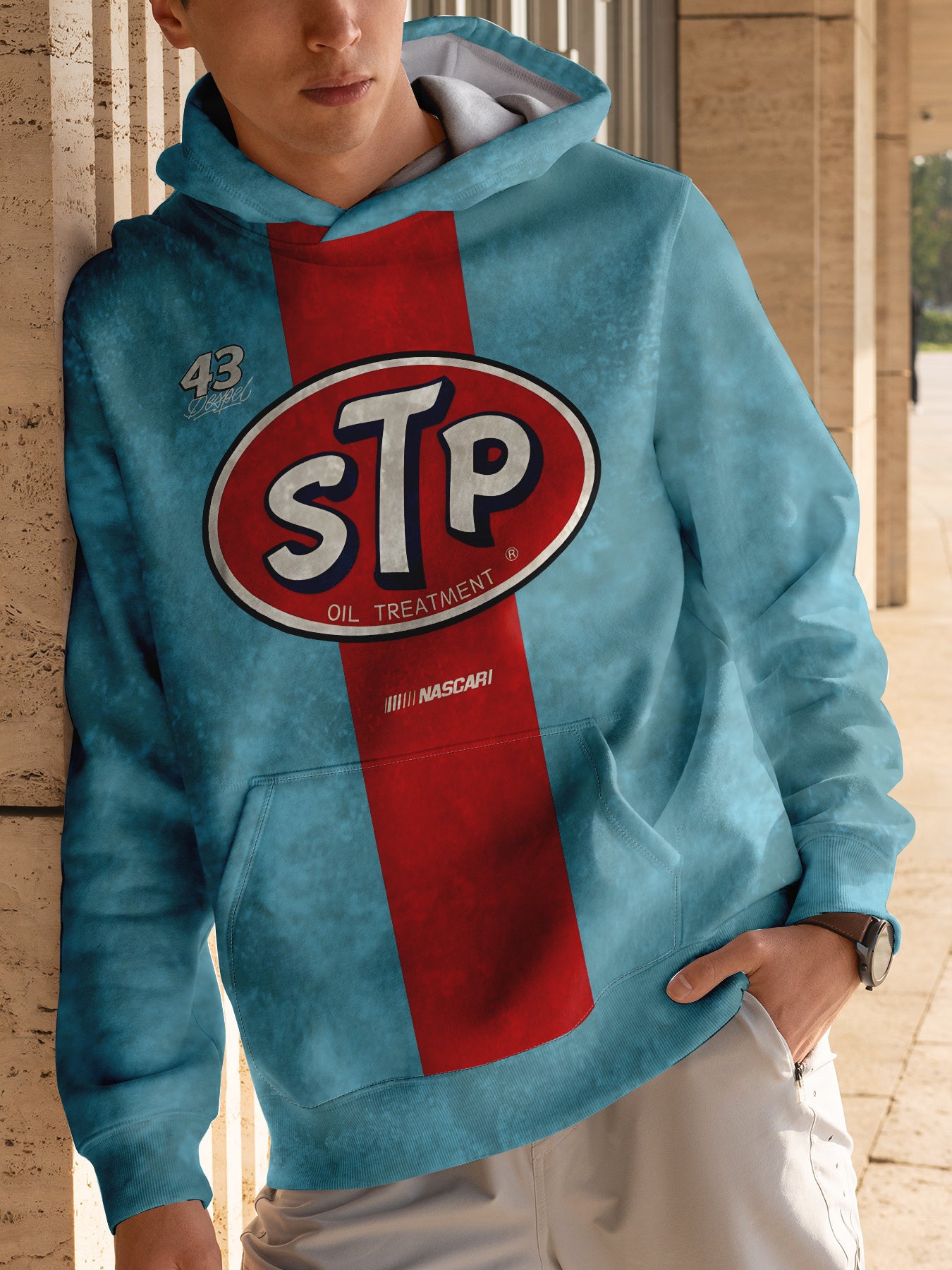 STP Digital Vortex Hoodie – Polyester Athletic Pullover for Bold Autumn/Winter Moves - Premium hoodie from Lizard Vigilante - Just $24.99! Shop now at Lizard Vigilante