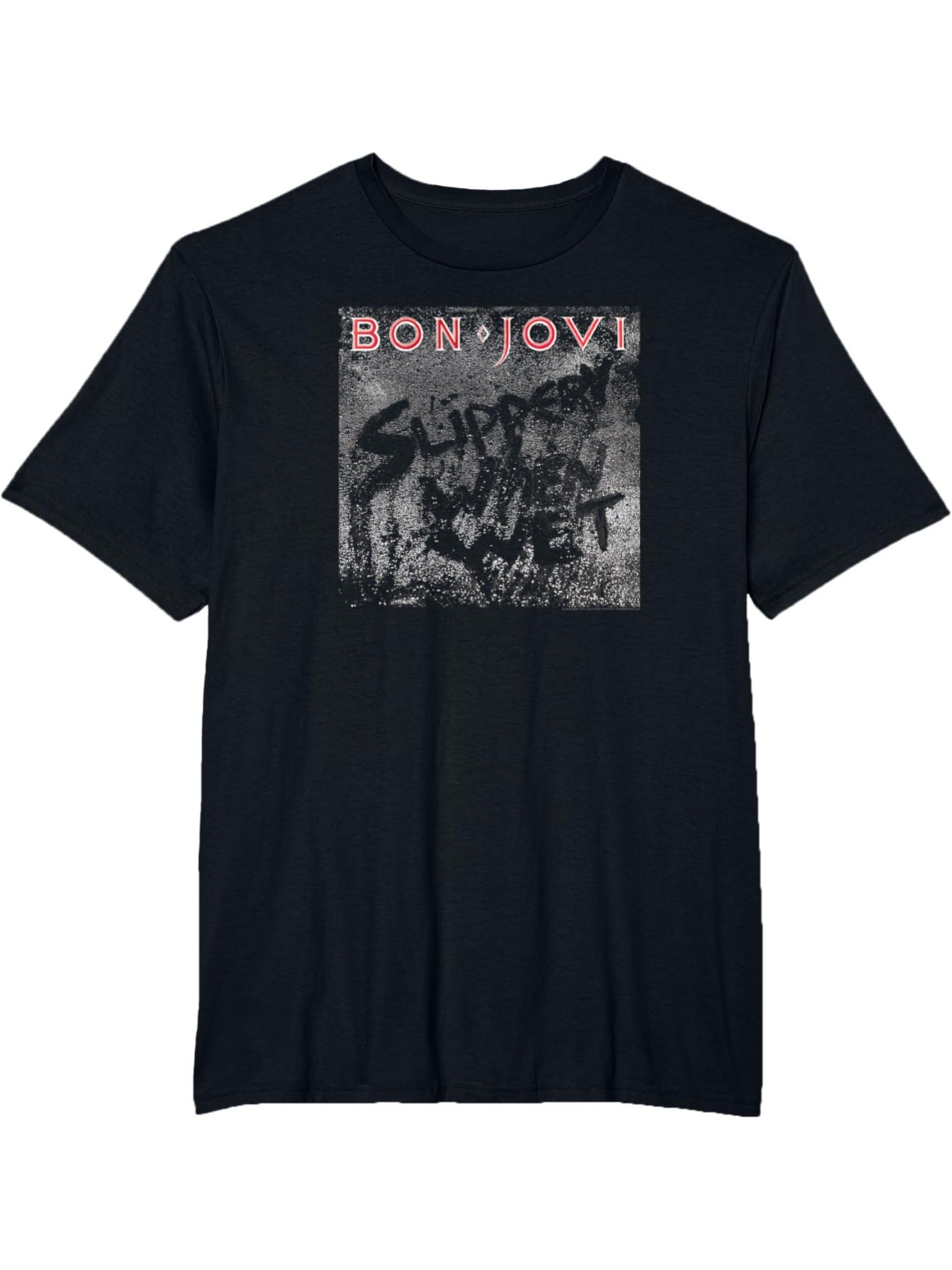 Bon Jovi Slippery Cover T-Shirt - Premium  from Lizard Vigilante - Just $24.99! Shop now at Lizard Vigilante