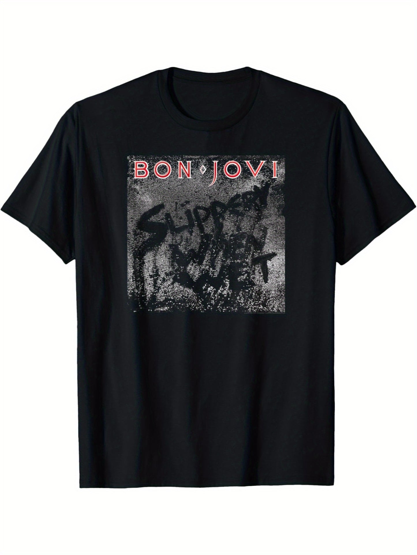 Bon Jovi Slippery Cover T-Shirt - Premium  from Lizard Vigilante - Just $24.99! Shop now at Lizard Vigilante