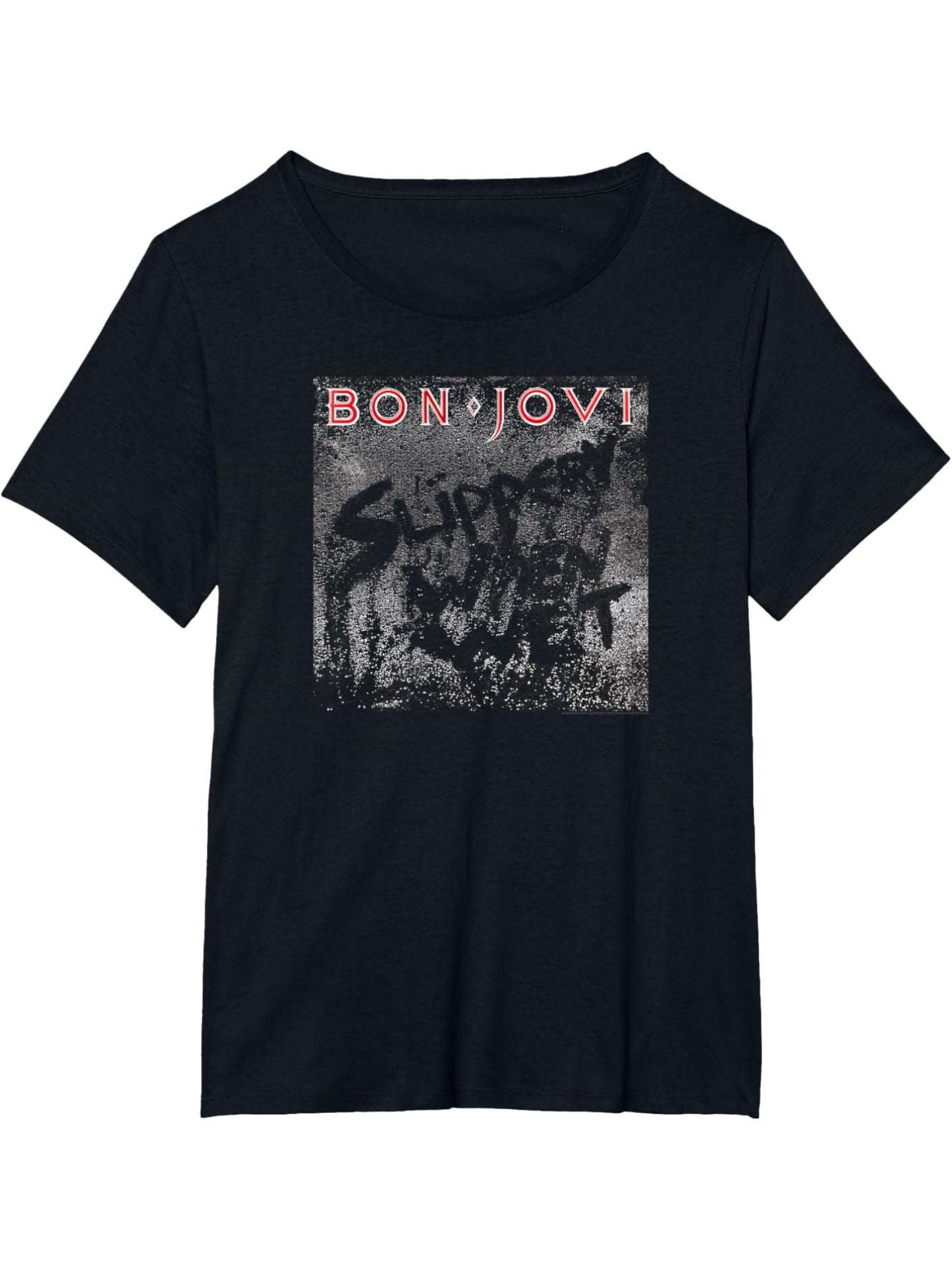 Bon Jovi Slippery Cover T-Shirt - Premium  from Lizard Vigilante - Just $24.99! Shop now at Lizard Vigilante