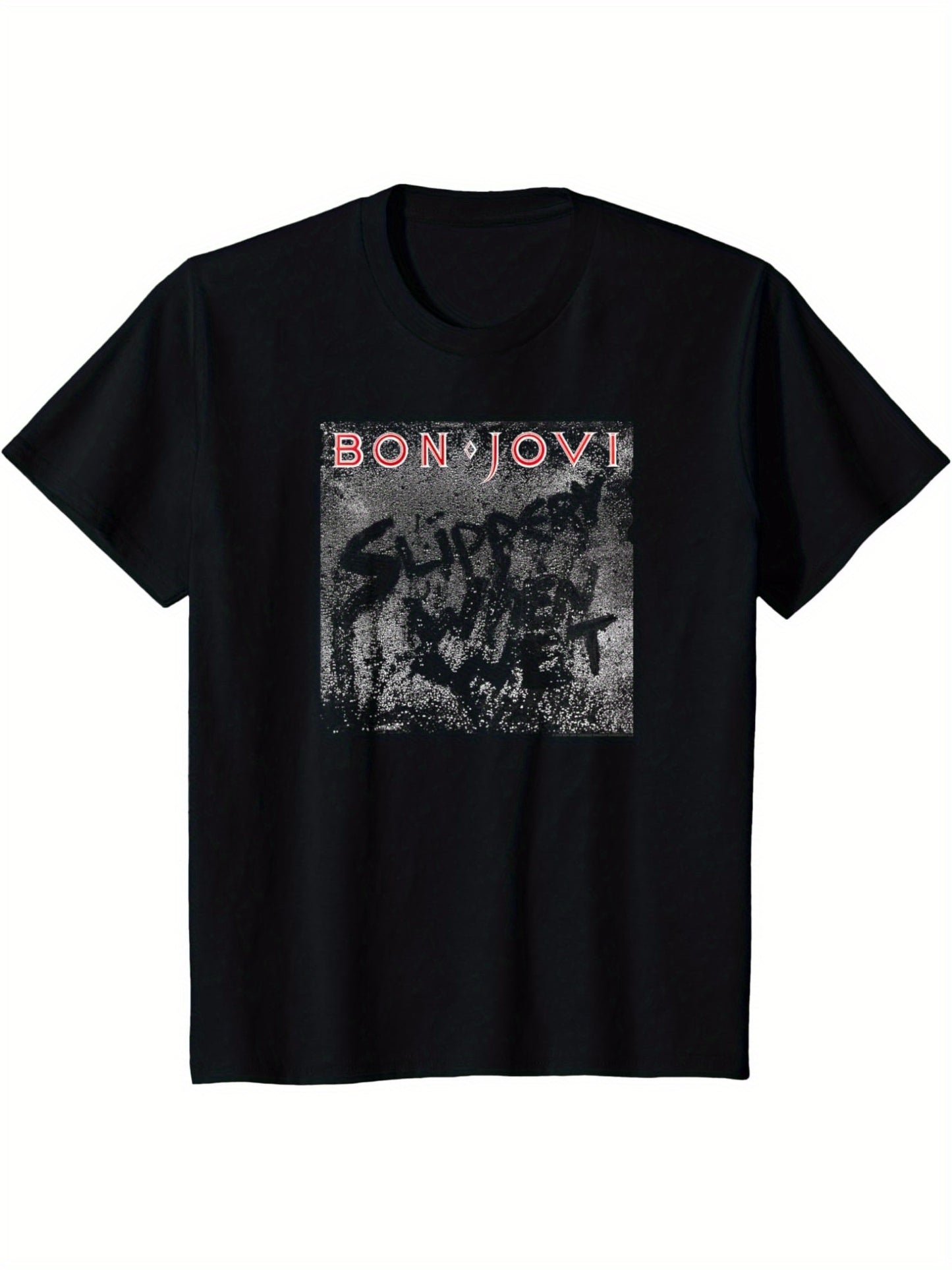 Bon Jovi Slippery Cover T-Shirt - Premium  from Lizard Vigilante - Just $24.99! Shop now at Lizard Vigilante