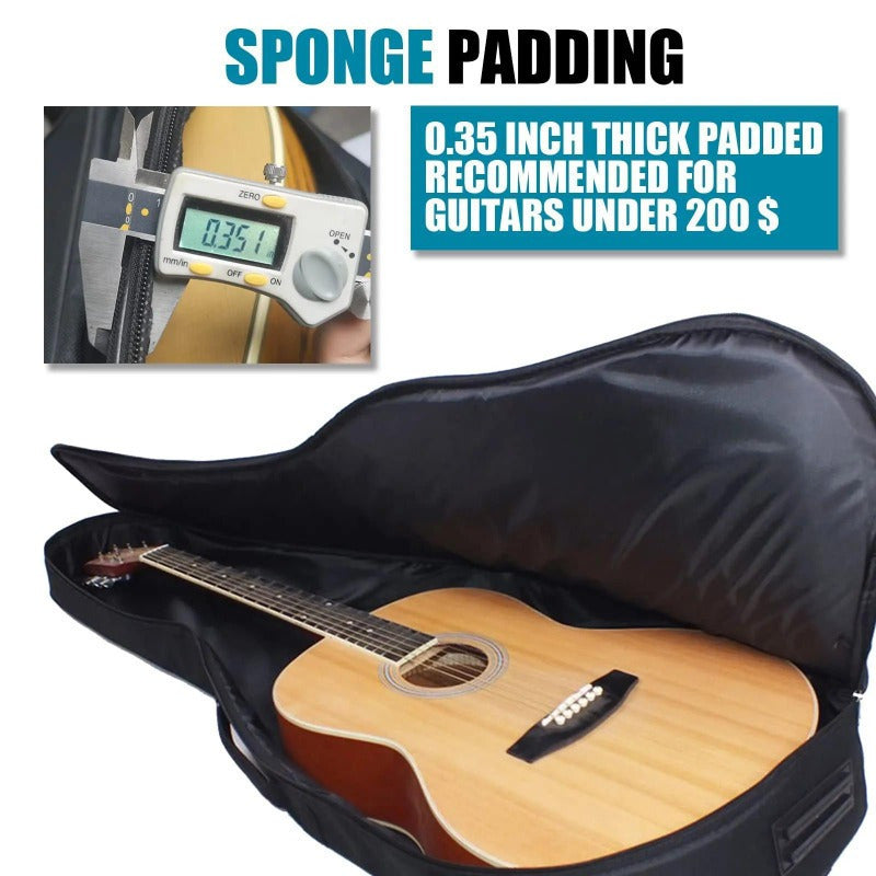 Black Electric Guitar Hardshell Case with Sponge Padding, Water-Resistant & Dual Adjustable Shoulder Straps, 41 Inch - Durable Guitar Bag - Premium guitar case from dsers - Just $34.88! Shop now at Lizard Vigilante