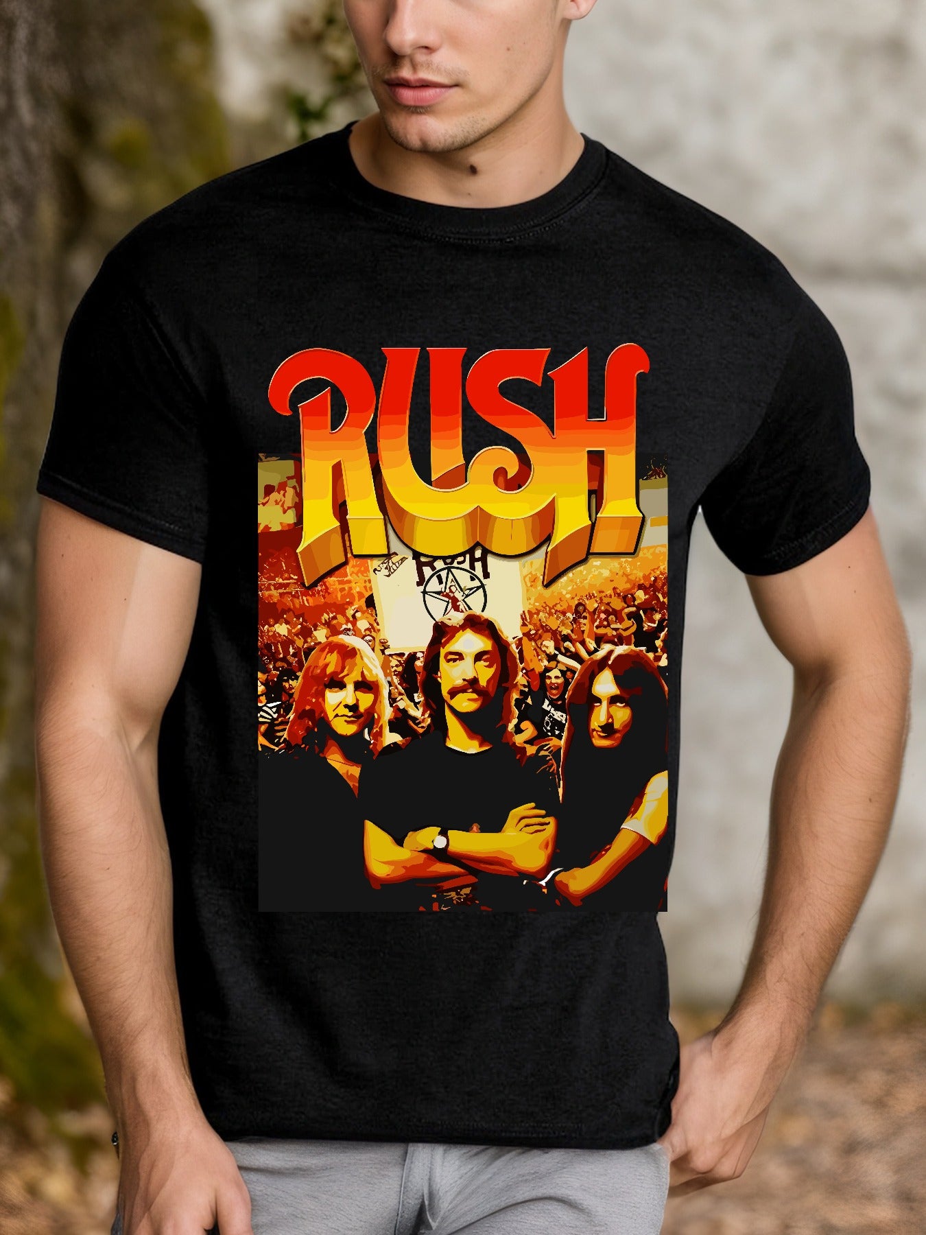 NEW Rush Rock Band T-Shirts for Men and Women – Casual Cotton Tops - Premium t-shirt from Lizard Vigilante - Just $12.99! Shop now at Lizard Vigilante