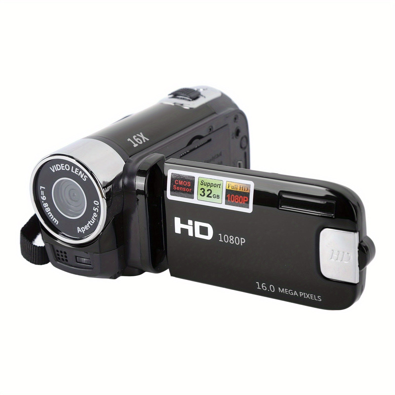 D90 4K Digital Camera with 16X Zoom & Swivel Screen – 2.7" HD Display, Built-In Battery Camcorder, Ideal for Photography & Video Recording - Premium video camera from Lizard Vigilante - Just $44.59! Shop now at Lizard Vigilante