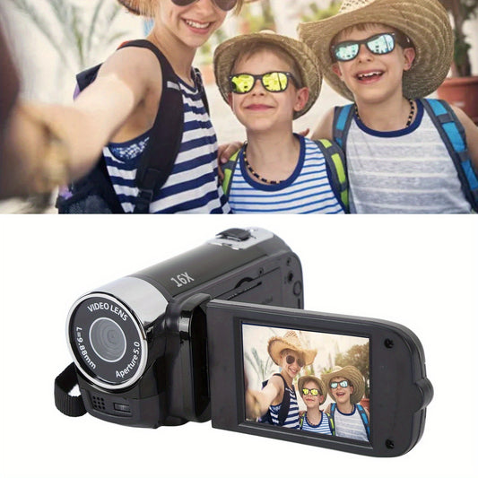 D90 4K Digital Camera with 16X Zoom & Swivel Screen – 2.7" HD Display, Built-In Battery Camcorder, Ideal for Photography & Video Recording - Premium video camera from Lizard Vigilante - Just $44.59! Shop now at Lizard Vigilante