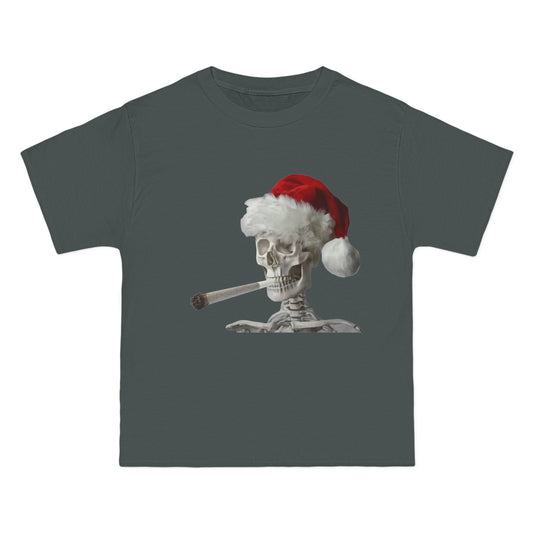 Skeleton Santa TOKES Beefy-T® Short-Sleeve T-Shirt RELAXED Fit 100% Cotton - Lizard Vigilante