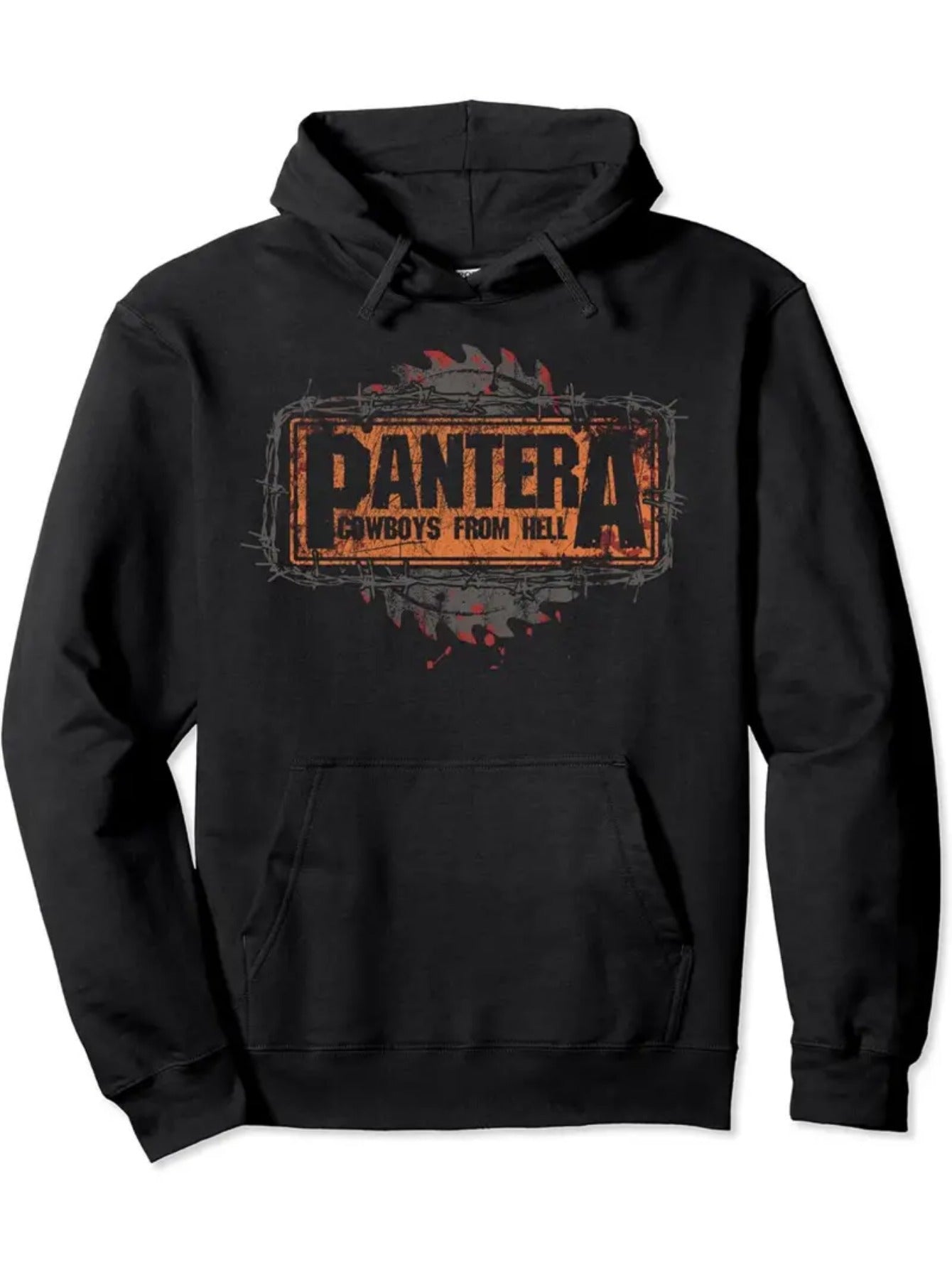 Pantera Cowboys From Hell Hoodie – Ultra-Soft Cotton Street Style Sweatshirt for Men - Premium hoodie from Lizard Vigilante - Just $43.88! Shop now at Lizard Vigilante