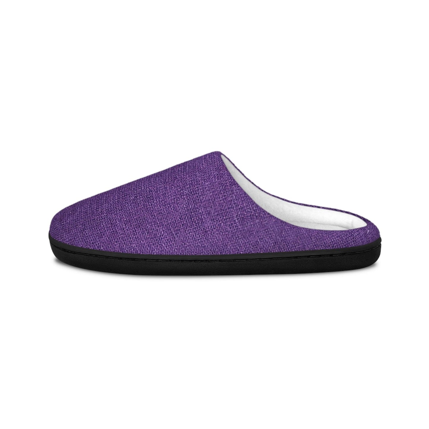 Faux Purple Silk Men's Indoor Slippers - Lizard Vigilante