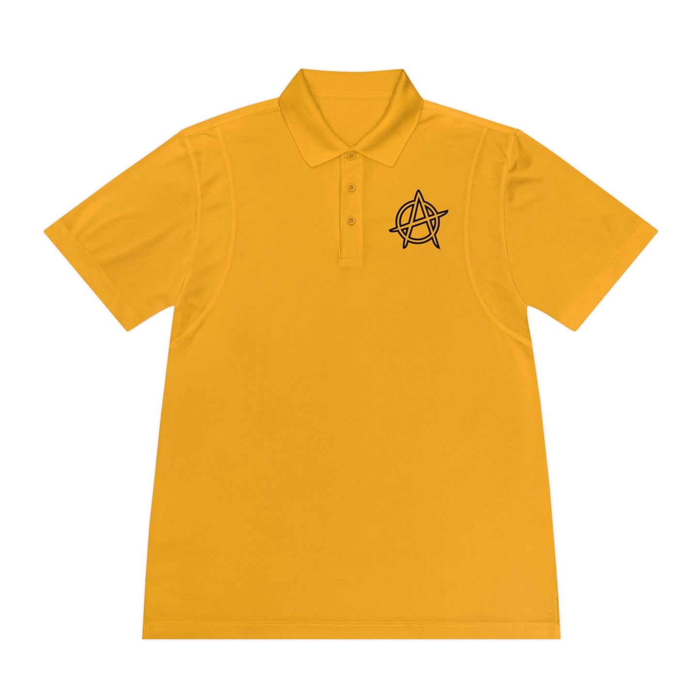 Men's Anarchy Symbol Sport Polo Shirt - Premium T-Shirt from Printify - Just $52.34! Shop now at Lizard Vigilante