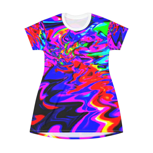 MultiColored Painter T-Shirt Dress - Lizard Vigilante