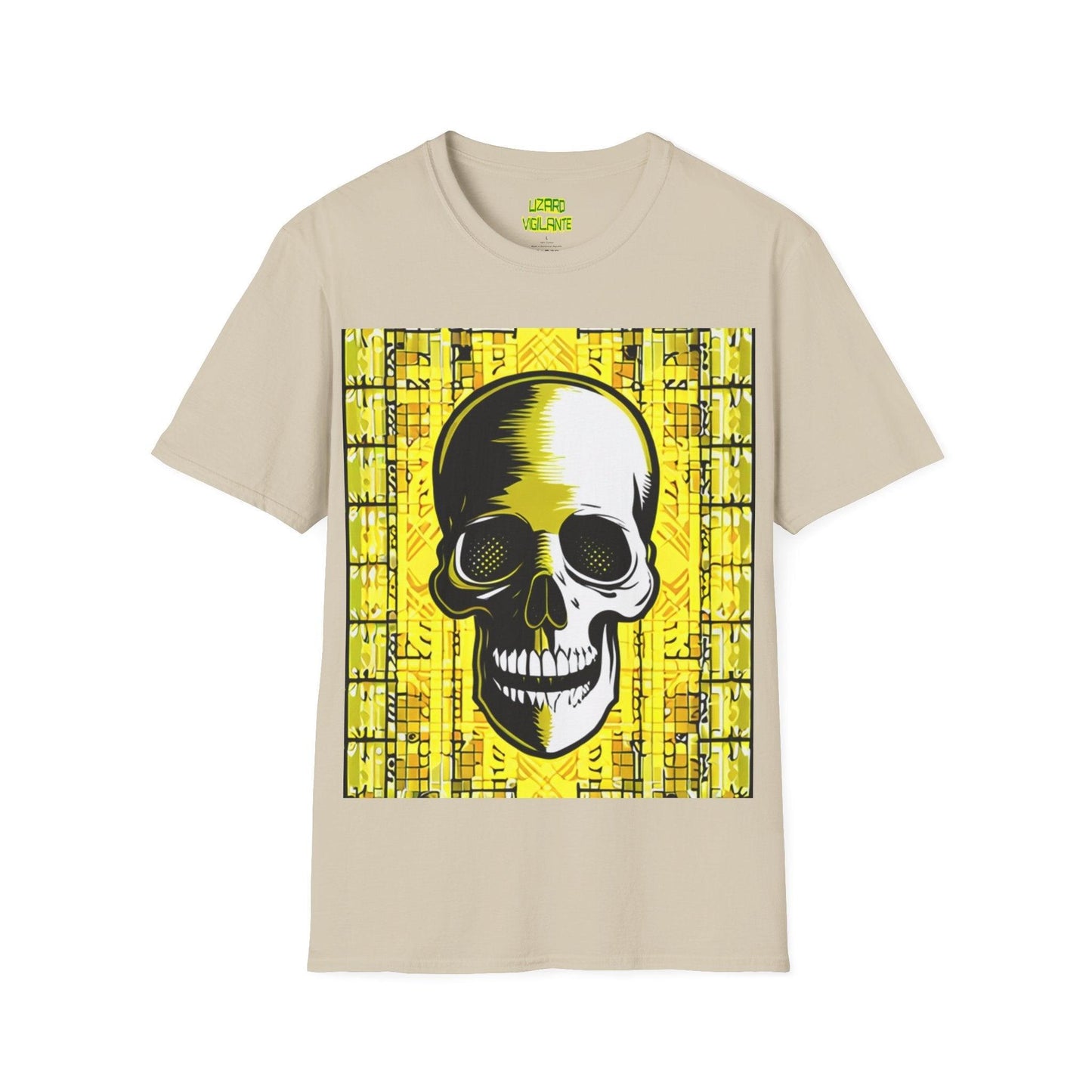 Goldgrid Skull Unisex Softstyle T-Shirt - Lizard Vigilante