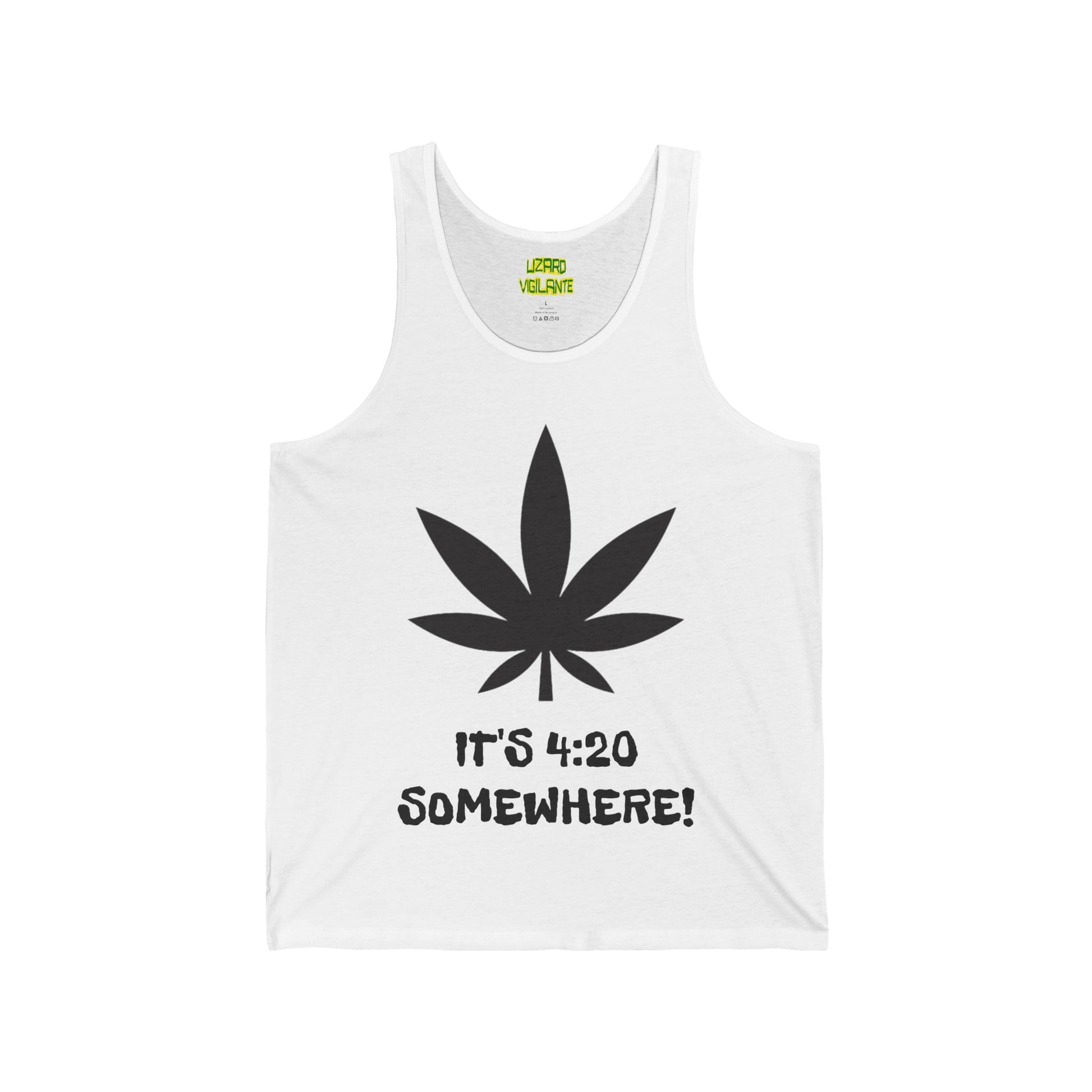 IT'S 4:20 SOMEWHERE! Unisex Jersey Tank - Lizard Vigilante