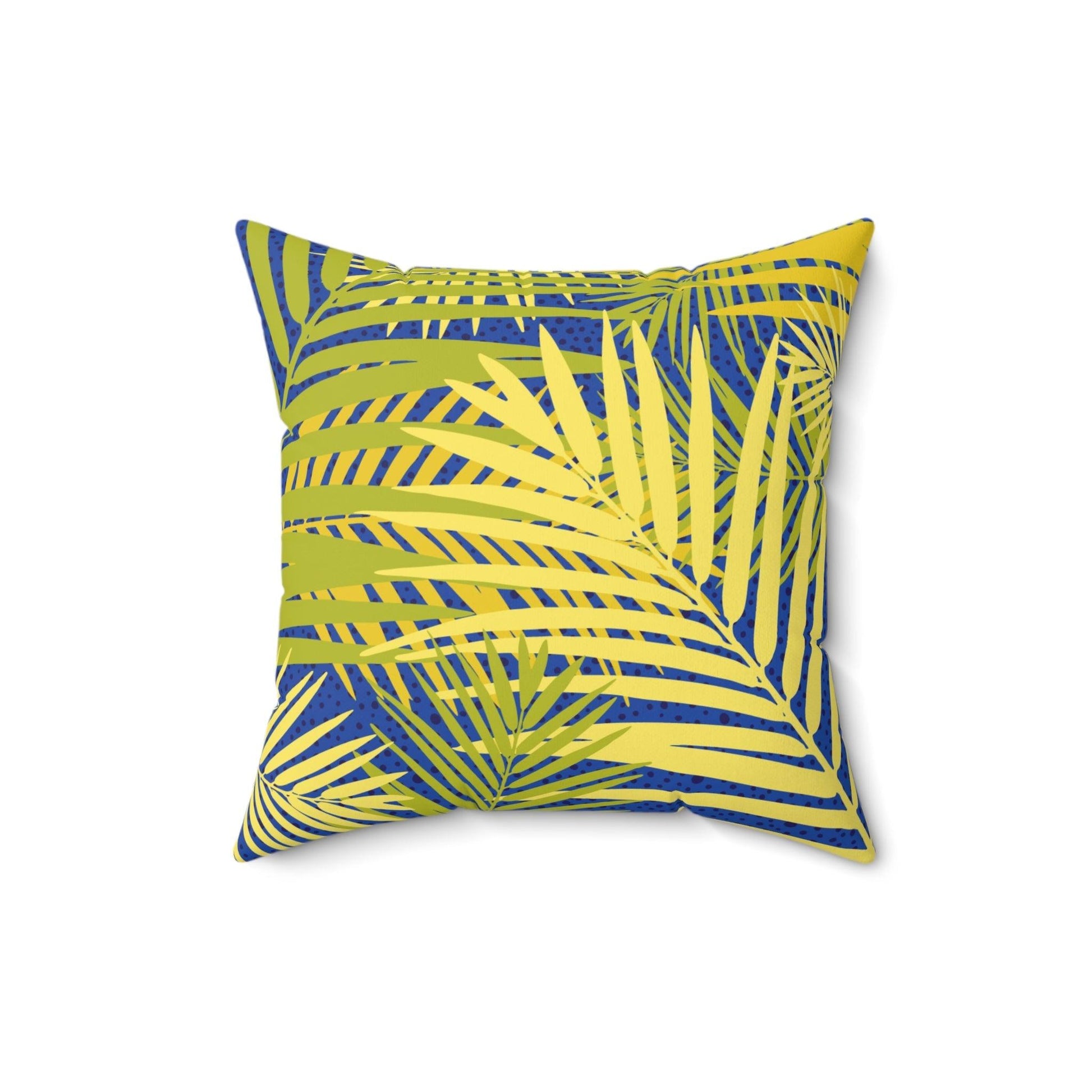 TropicSpun Polyester Square Pillow - Lizard Vigilante