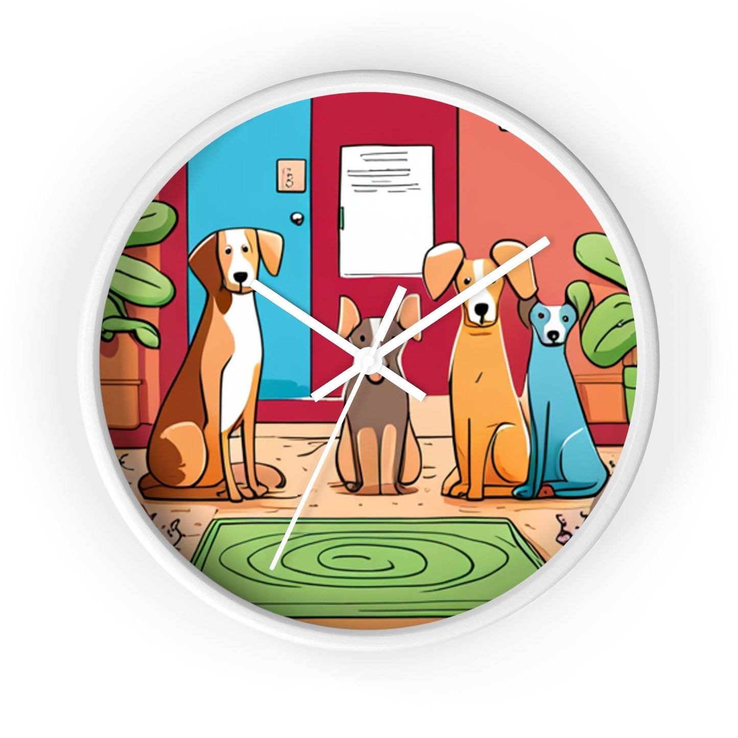 Dog Fam Wall Clock - Lizard Vigilante