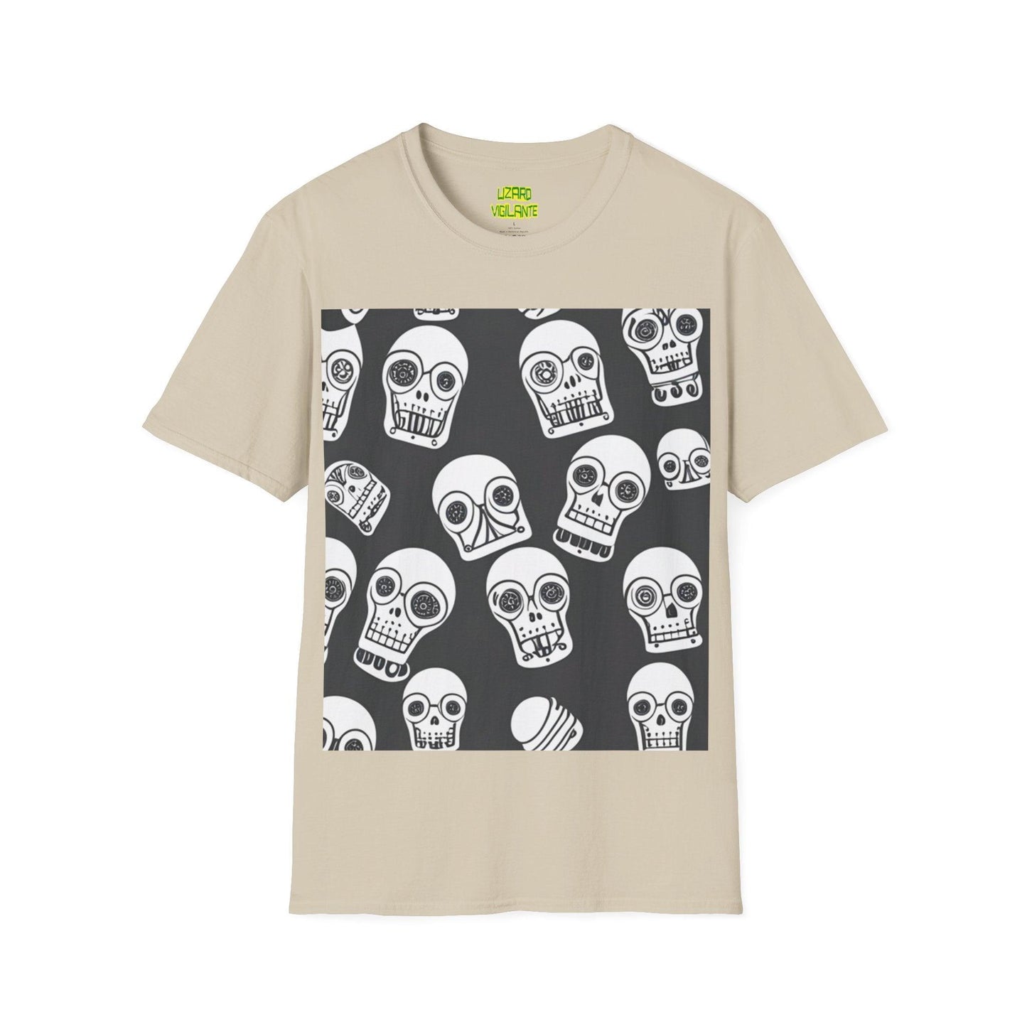 Bot Skulled Unisex Softstyle T-Shirt - Lizard Vigilante