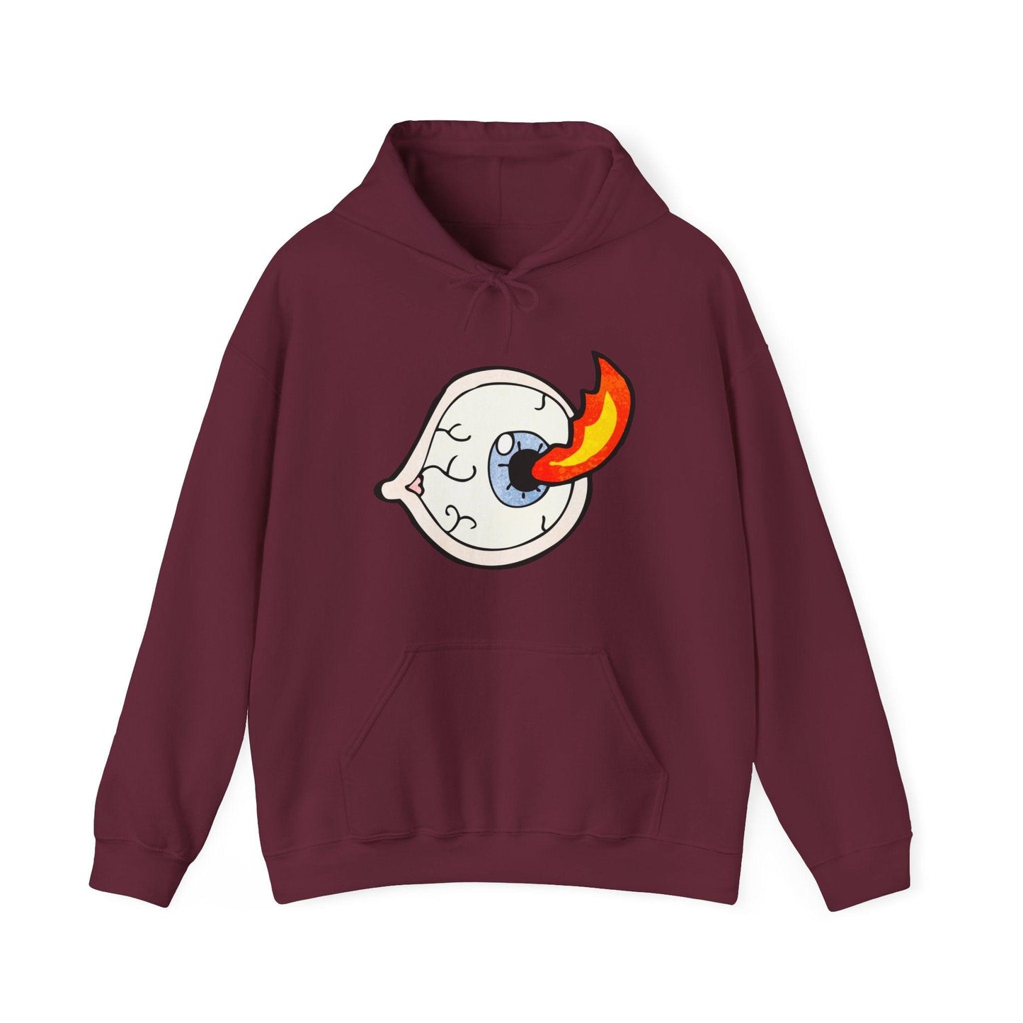 Eyeball Torch Unisex Heavy Blend™ Hooded Sweatshirt - Lizard Vigilante