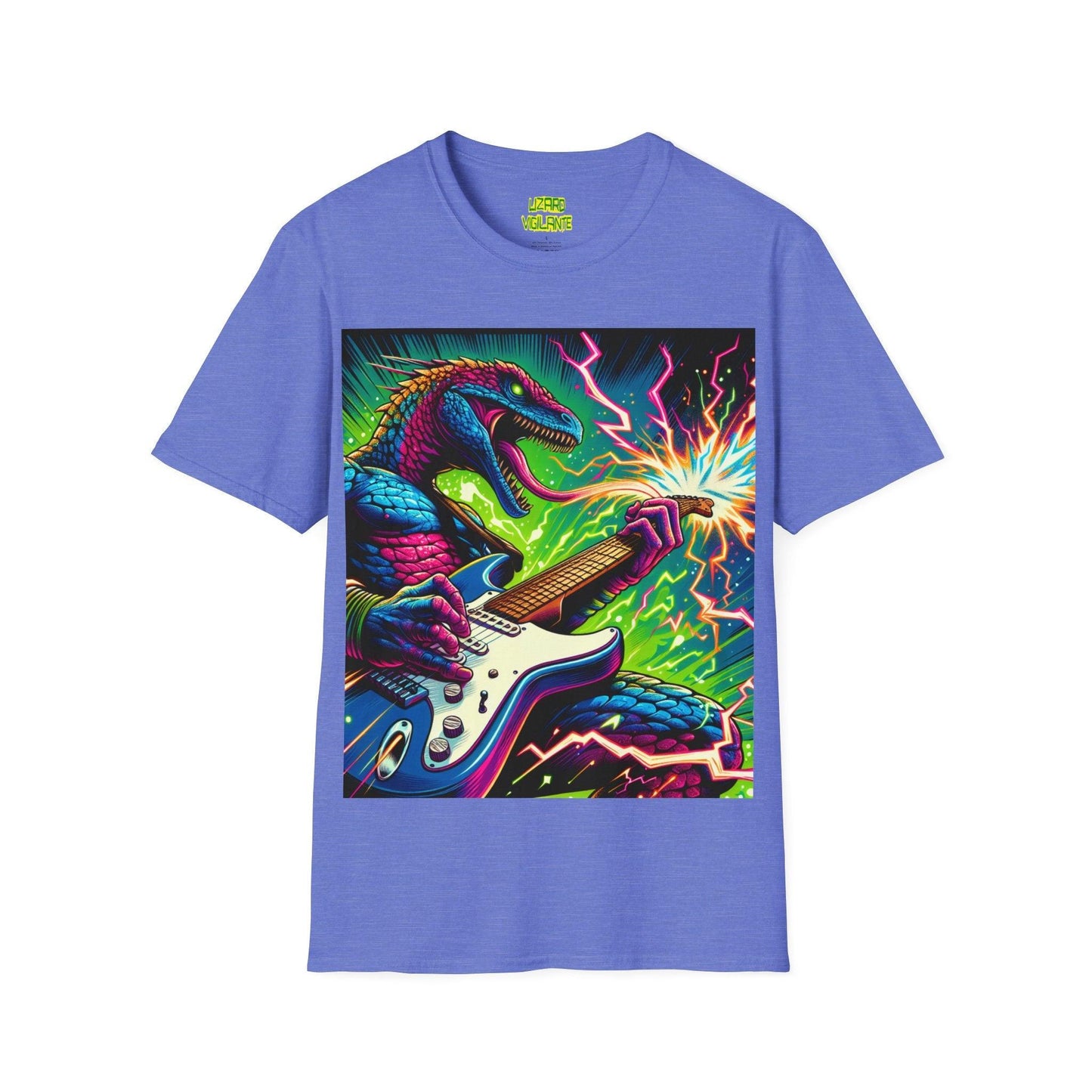 Lizard RockStar Unisex Softstyle T-Shirt - Premium T-Shirt from Printify - Just $24.71! Shop now at Lizard Vigilante