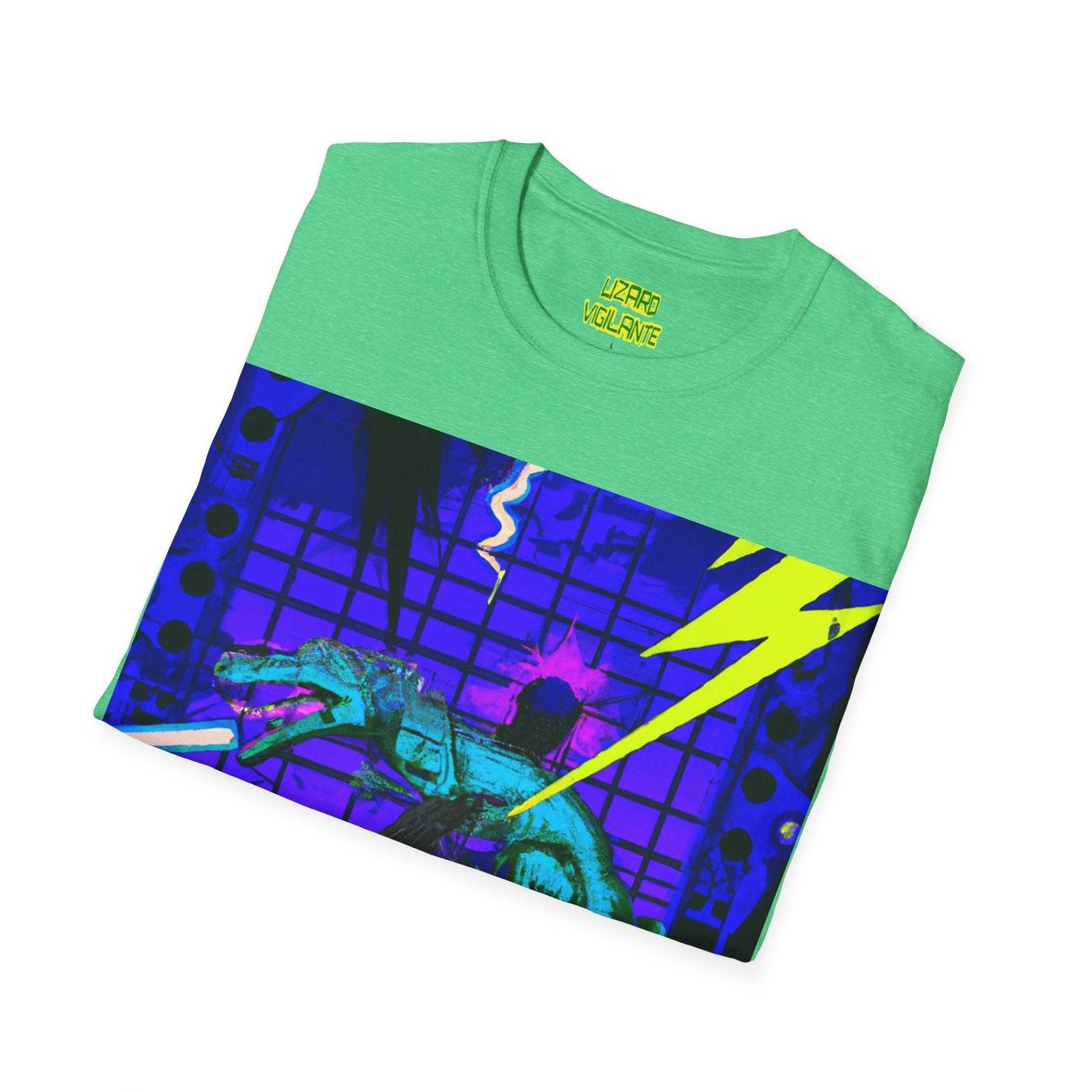 Lizard Vigilante Lives Unisex Softstyle T-Shirt - Lizard Vigilante