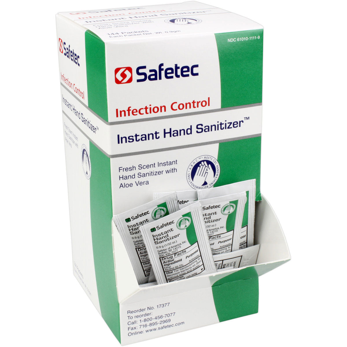 Hand Sanitizer Fresh, .9gm. Pouch, 144 per box