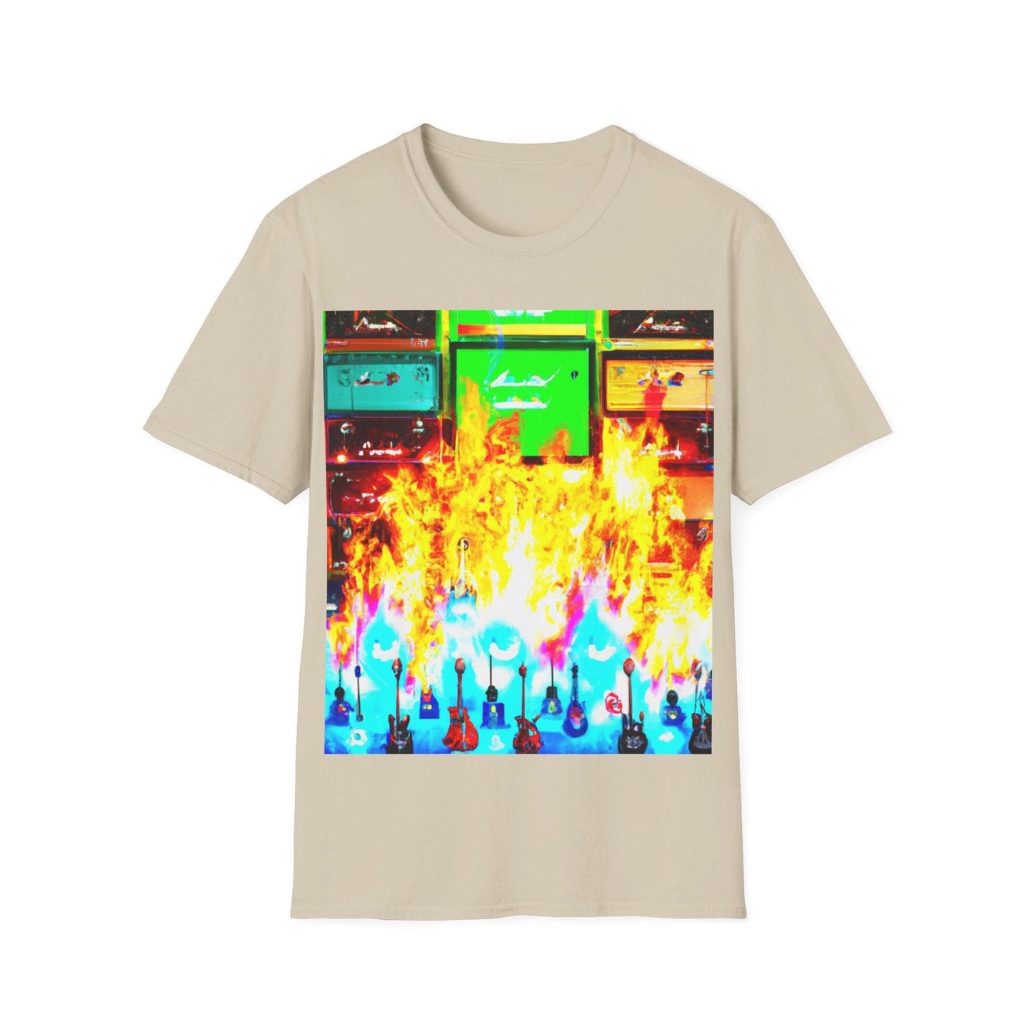 Rock Fire Unisex Softstyle T-Shirt - Lizard Vigilante