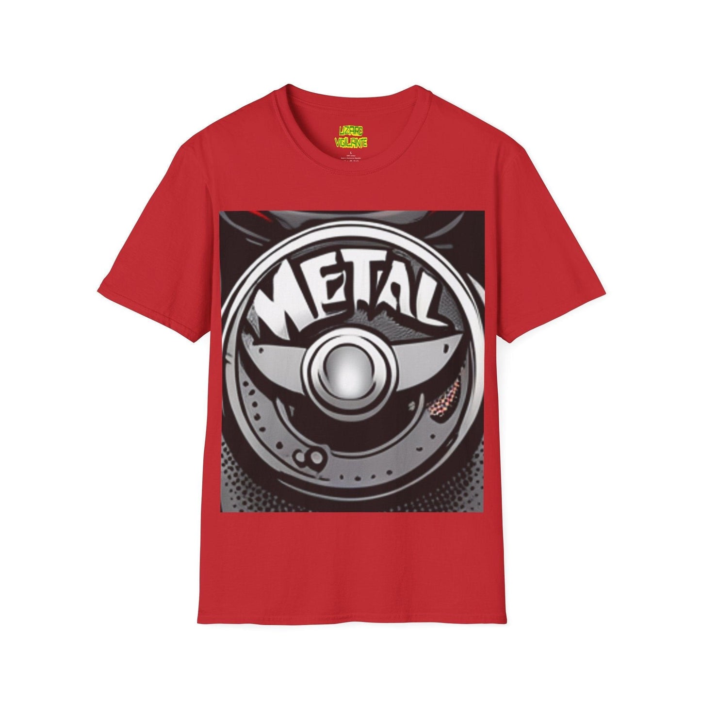 METAL Puree' Logo Unisex Softstyle T-Shirt - Lizard Vigilante