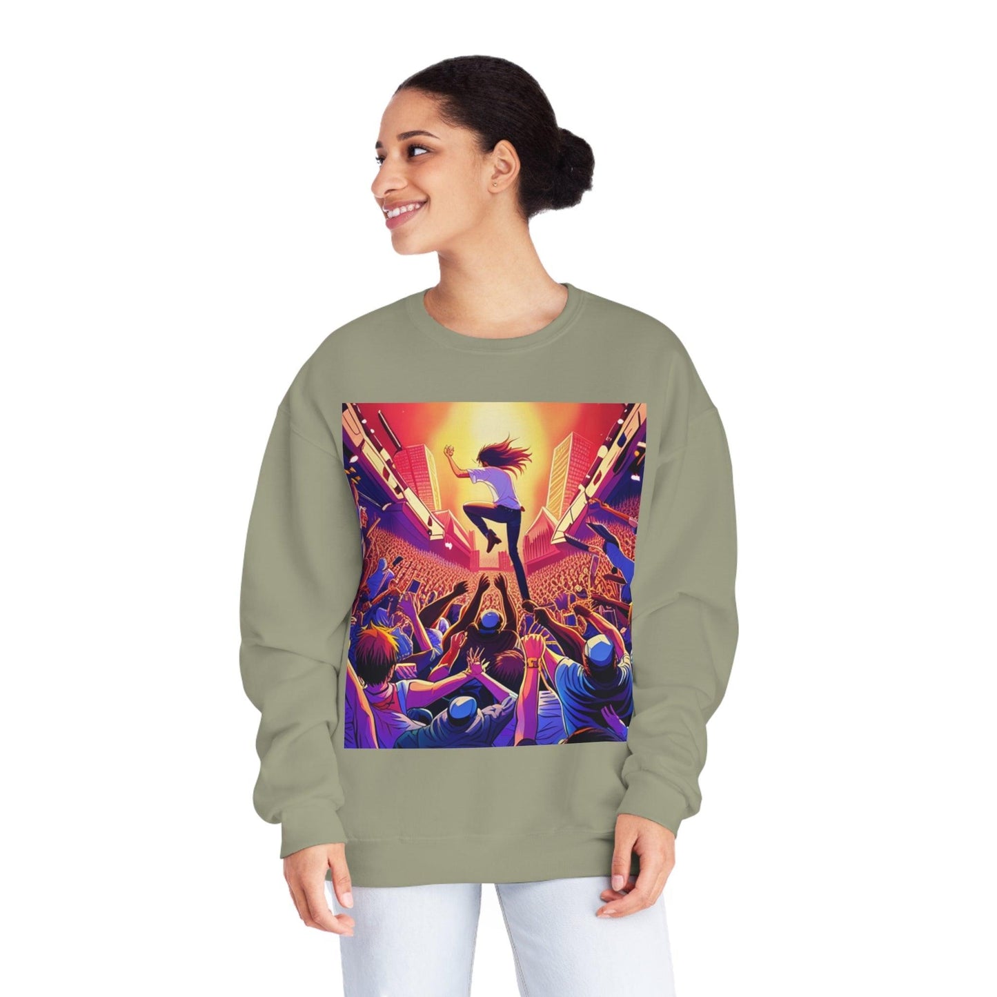 Metal Anime Unisex NuBlend® Crewneck Sweatshirt - Lizard Vigilante