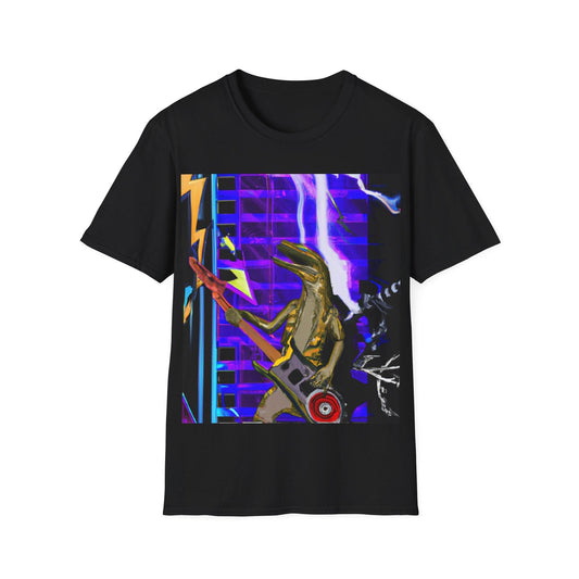 Lizard Zapped Vigilante Unisex Softstyle T-Shirt - Lizard Vigilante