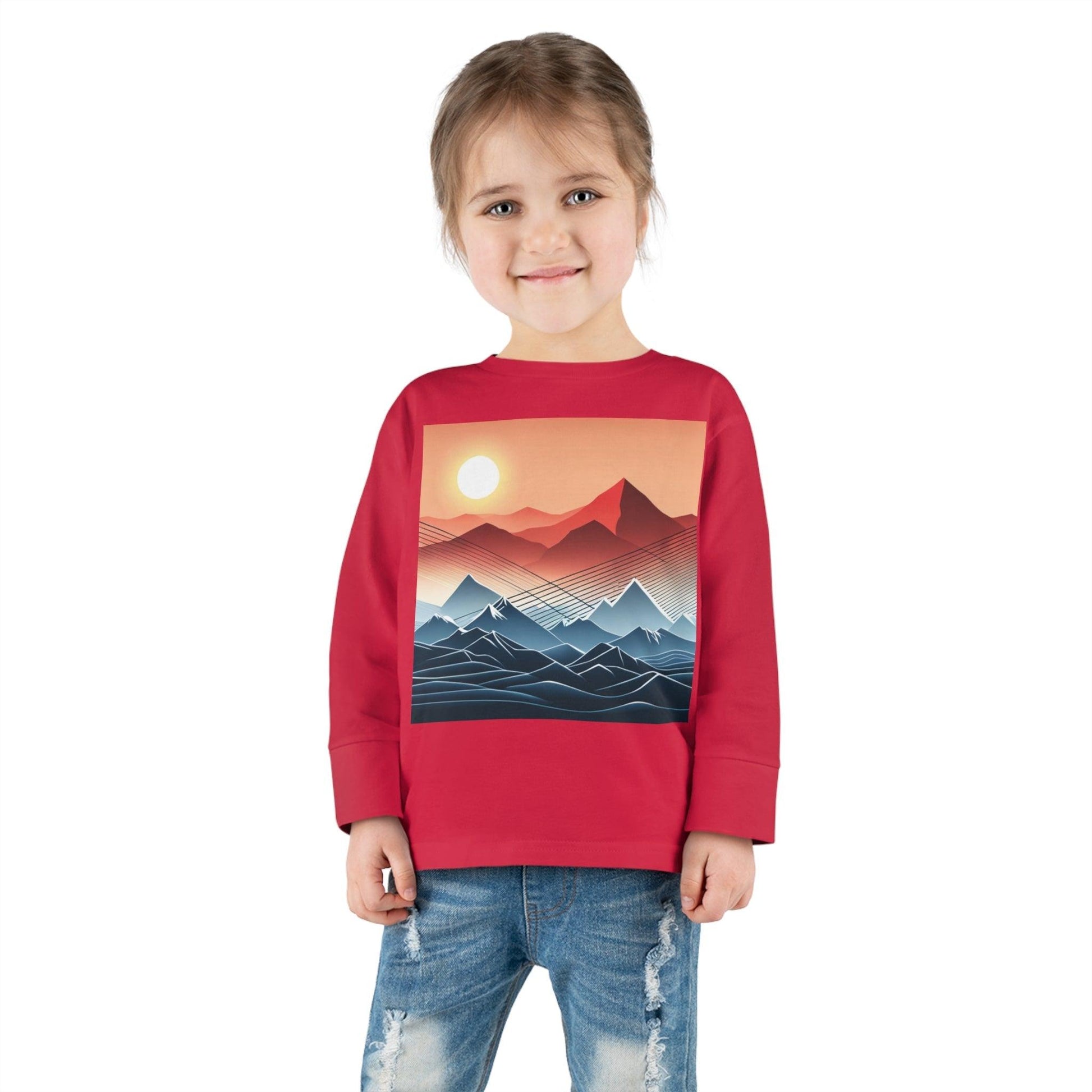 Desert Mountain Toddler Long Sleeve Tee - Lizard Vigilante