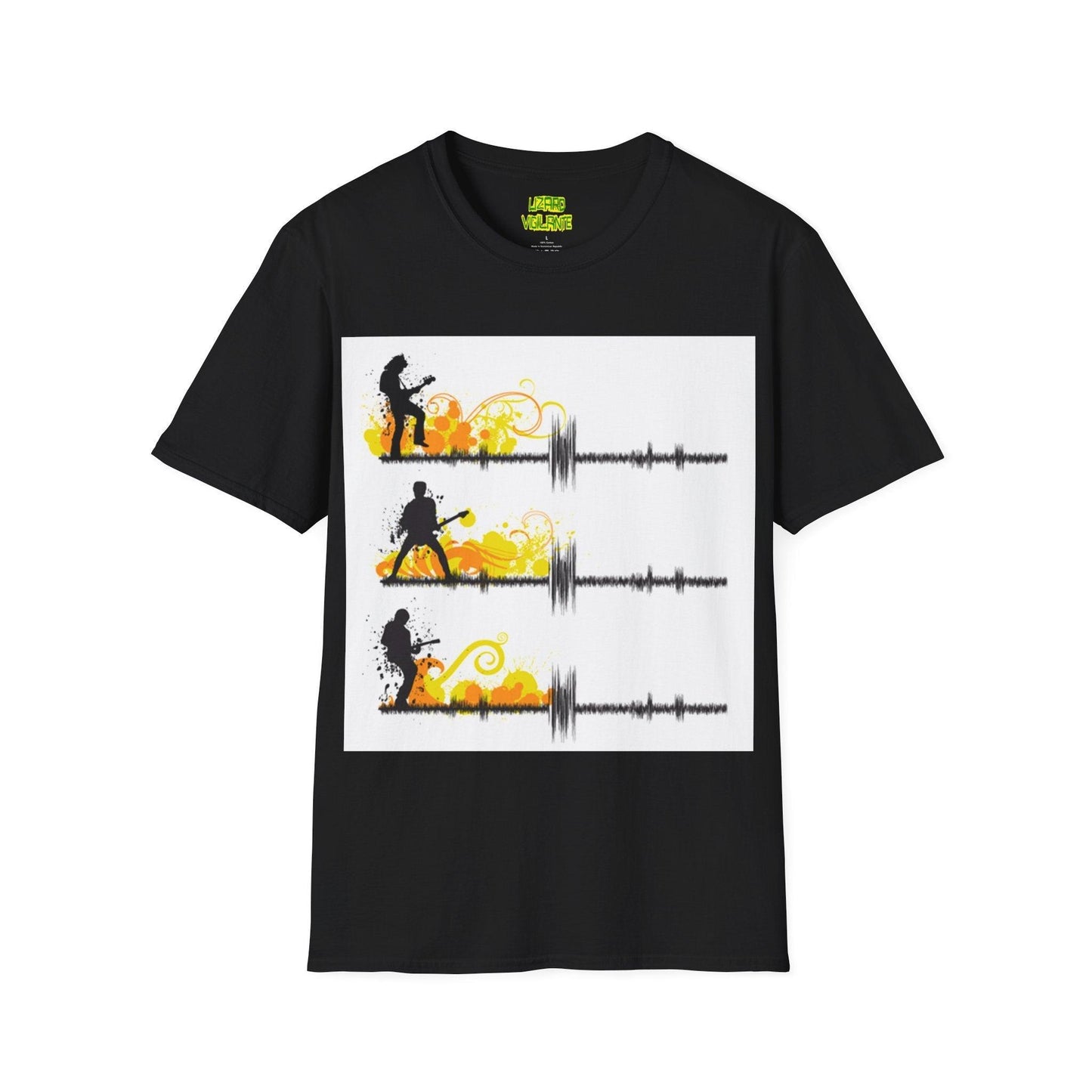 Guitar Wave Unisex Softstyle T-Shirt - Lizard Vigilante