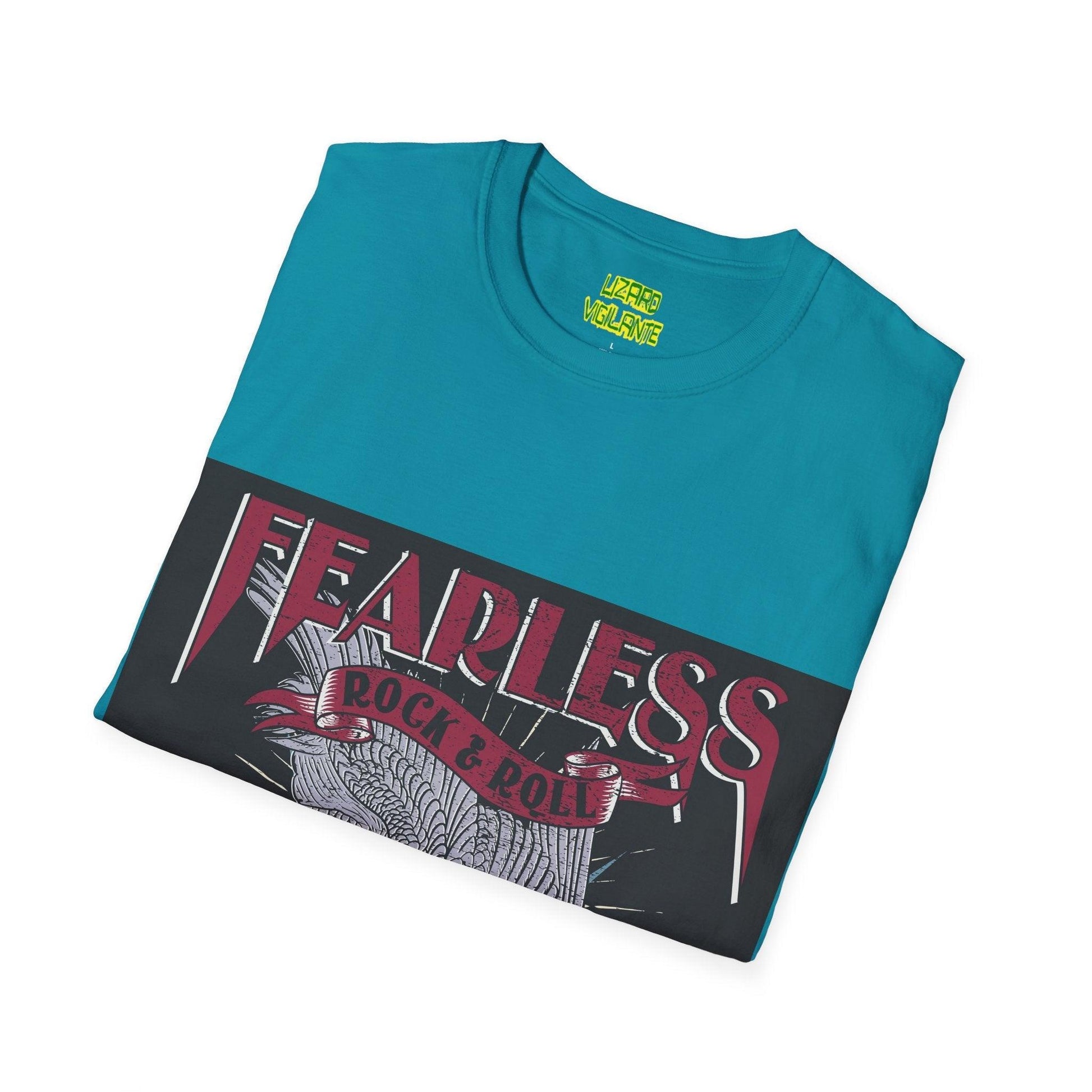 Fearless Rock & Roll Unisex Softstyle T-Shirt - Lizard Vigilante