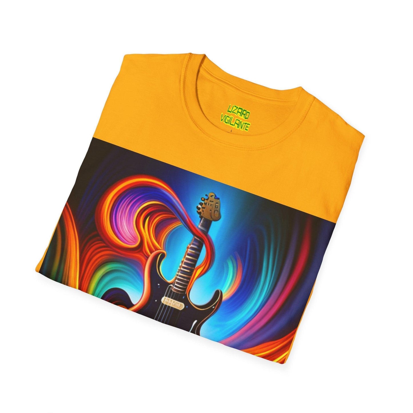 Tornado Guitar Unisex Softstyle T-Shirt - Lizard Vigilante