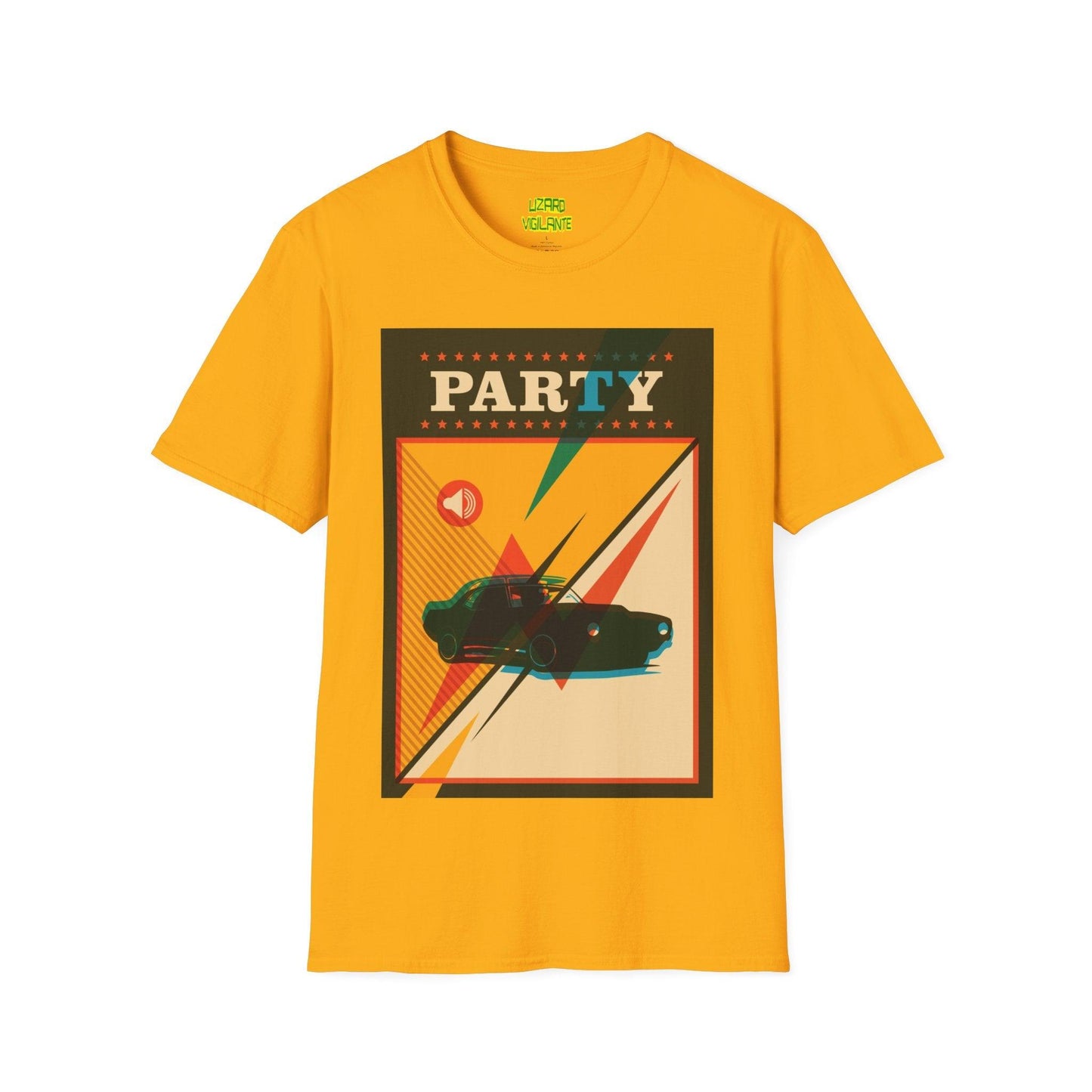 Party Car Graphic Unisex Softstyle T-Shirt - Lizard Vigilante