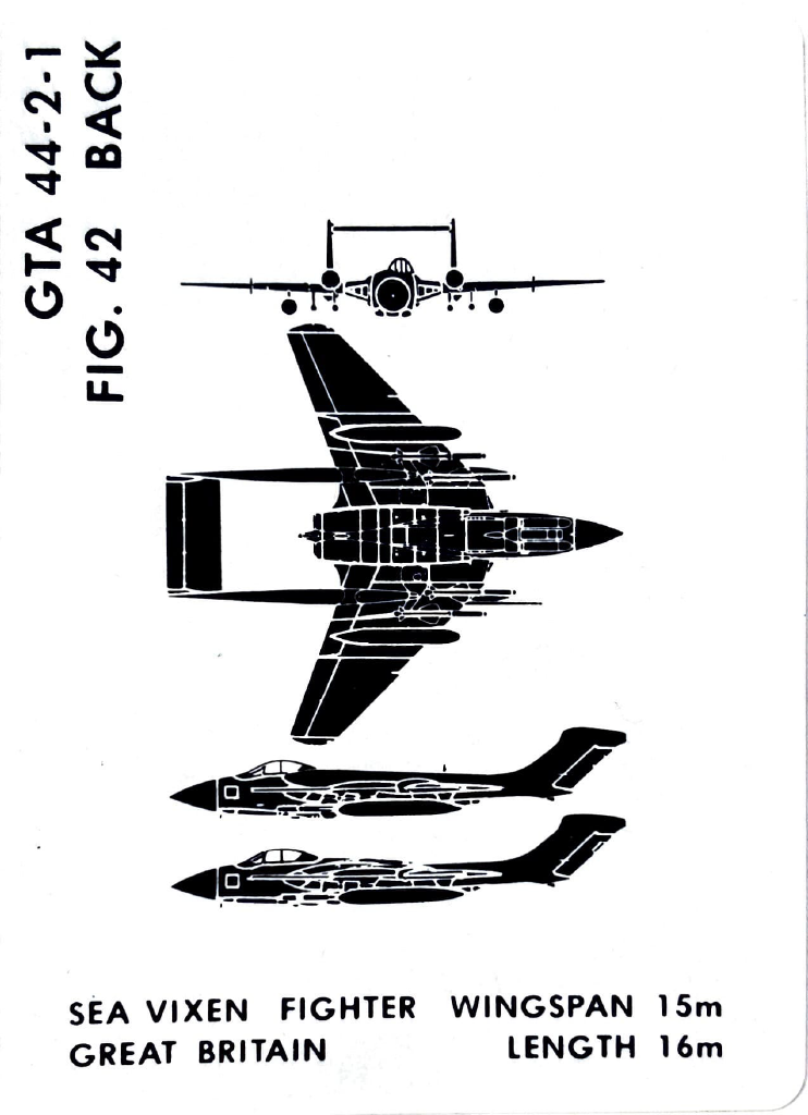 Vintage Aircraft Recognition Card Deck