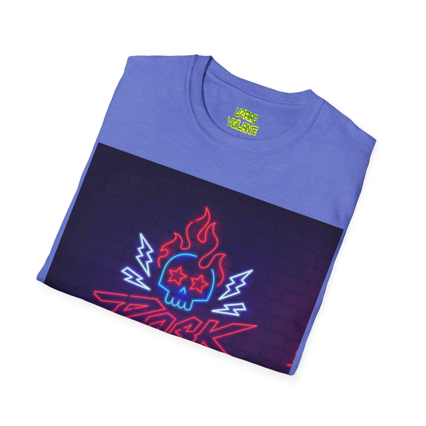 Neon Rock Festival Unisex Softstyle T-Shirt - Lizard Vigilante