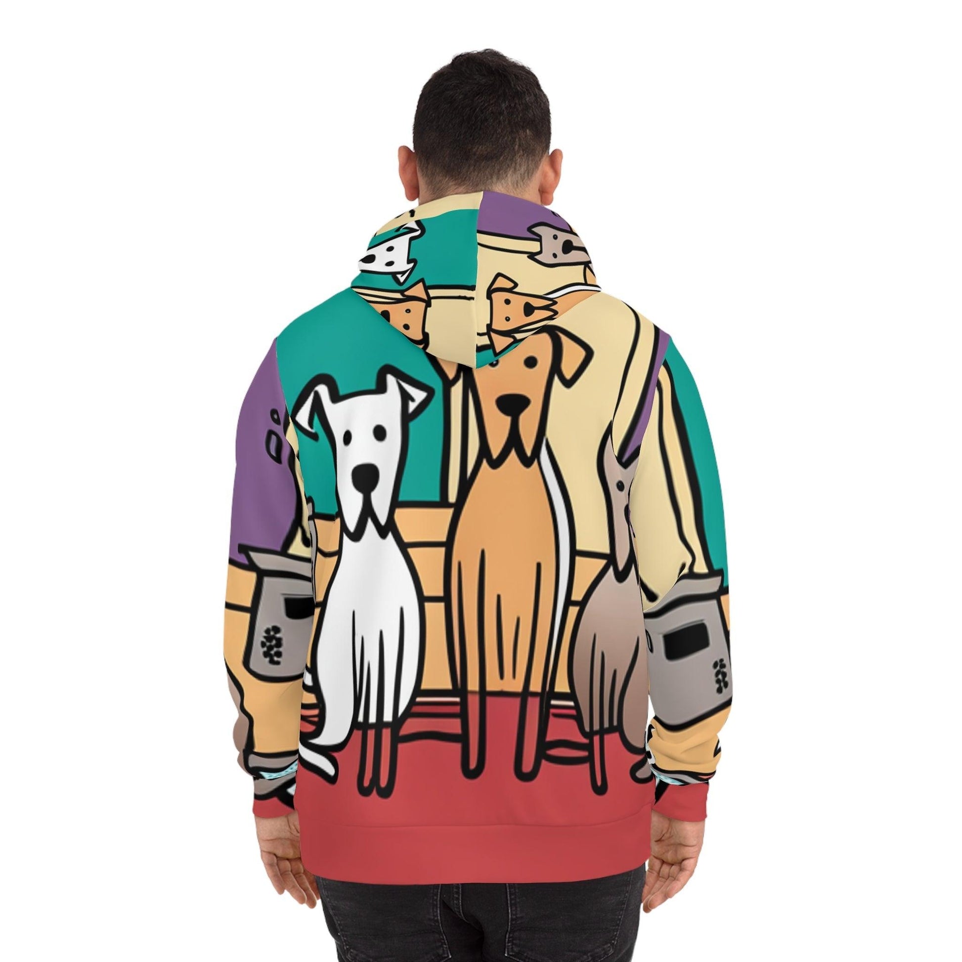 Illustrated Dog Fun Fashion Hoodie - Lizard Vigilante