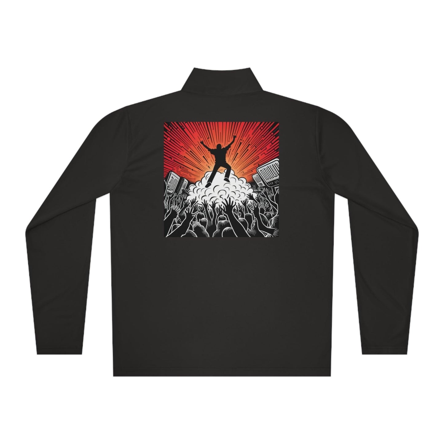 Metal Concert Unisex Quarter-Zip Pullover - Lizard Vigilante