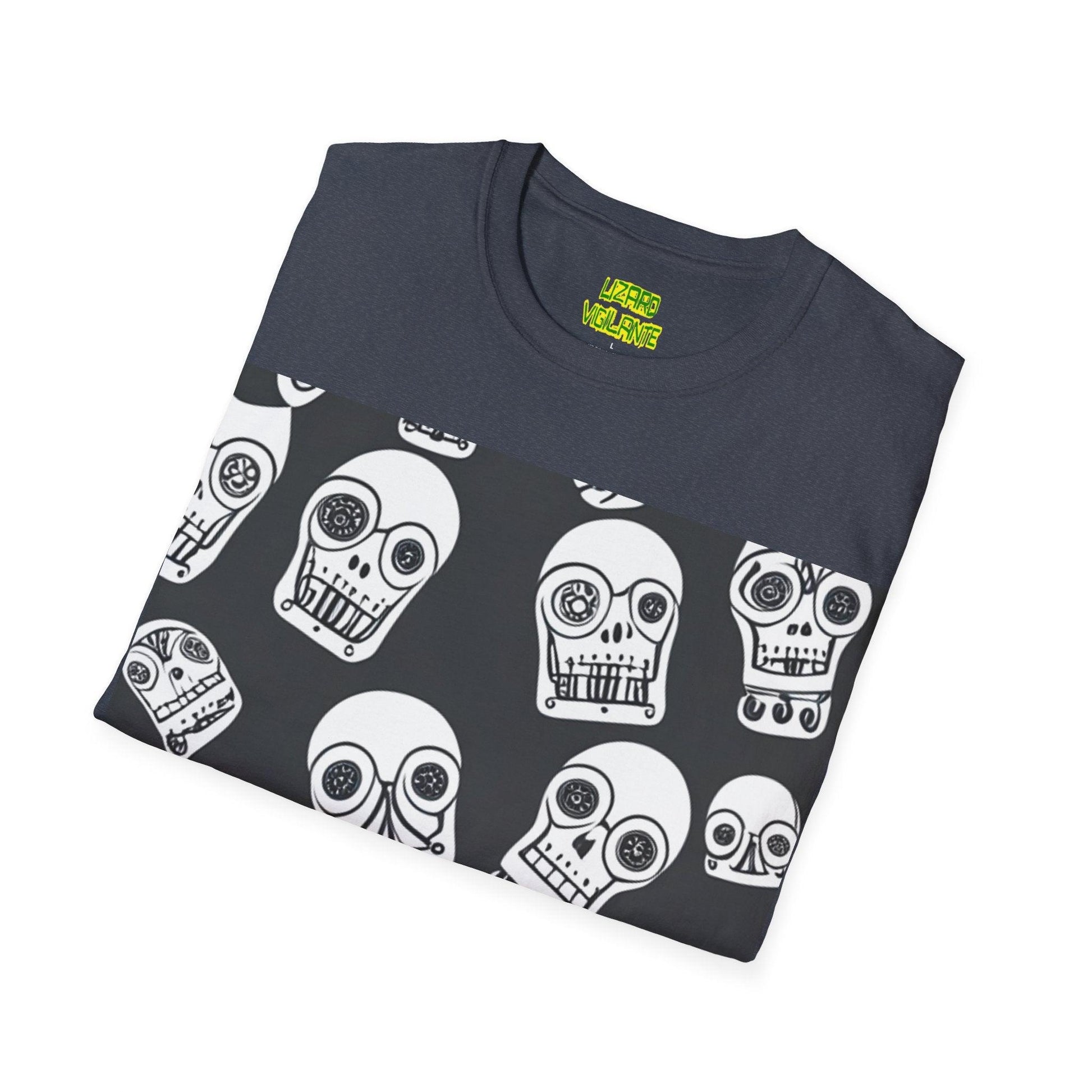 Bot Skulled Unisex Softstyle T-Shirt - Lizard Vigilante