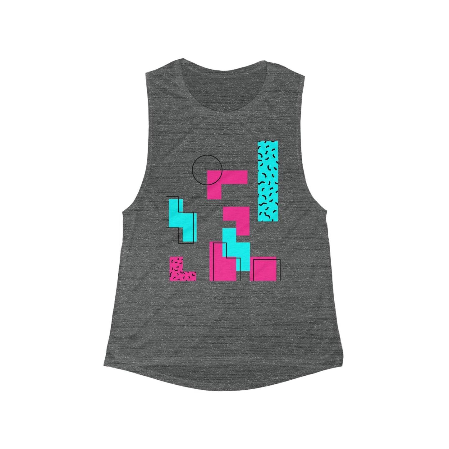 Women's Flowy Scoop Muscle Tank - Lizard Vigilante