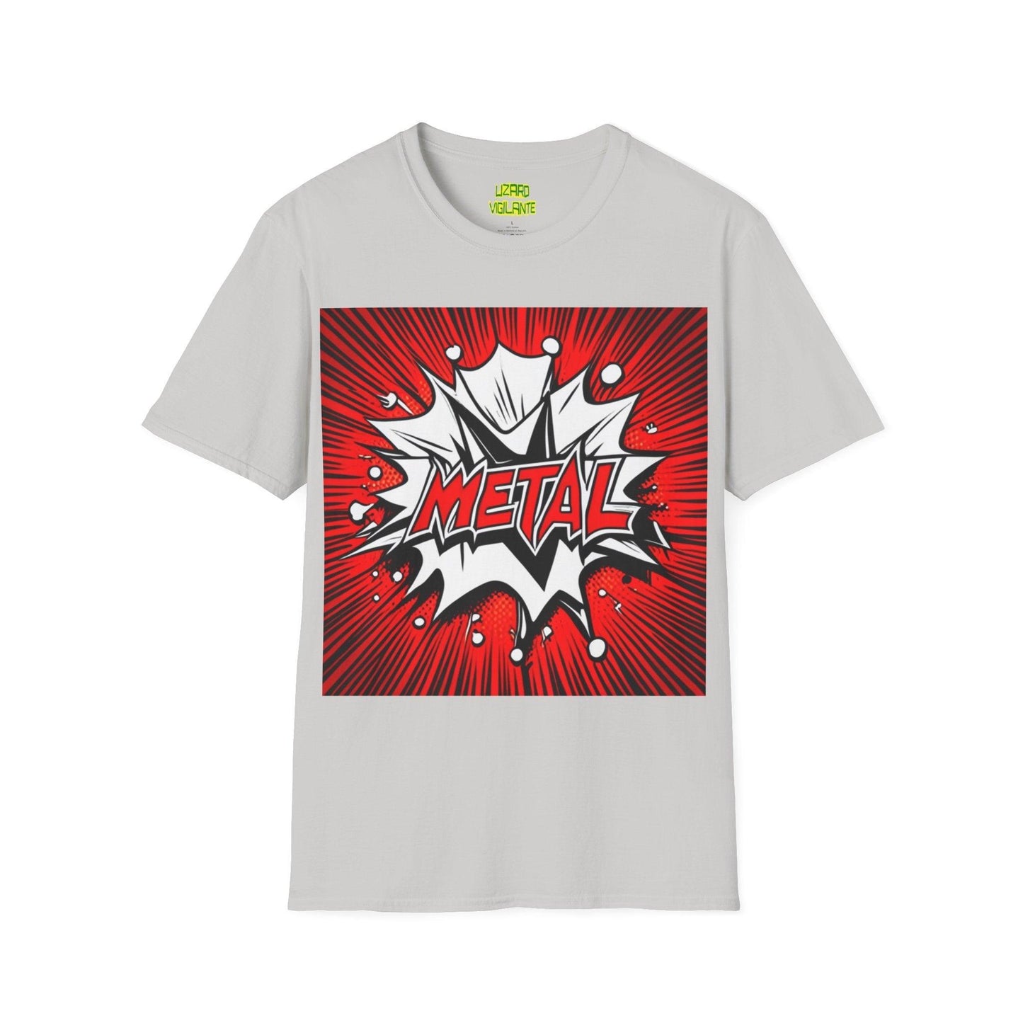 METAL Cartoon Blaster Unisex Softstyle T-Shirt - Lizard Vigilante