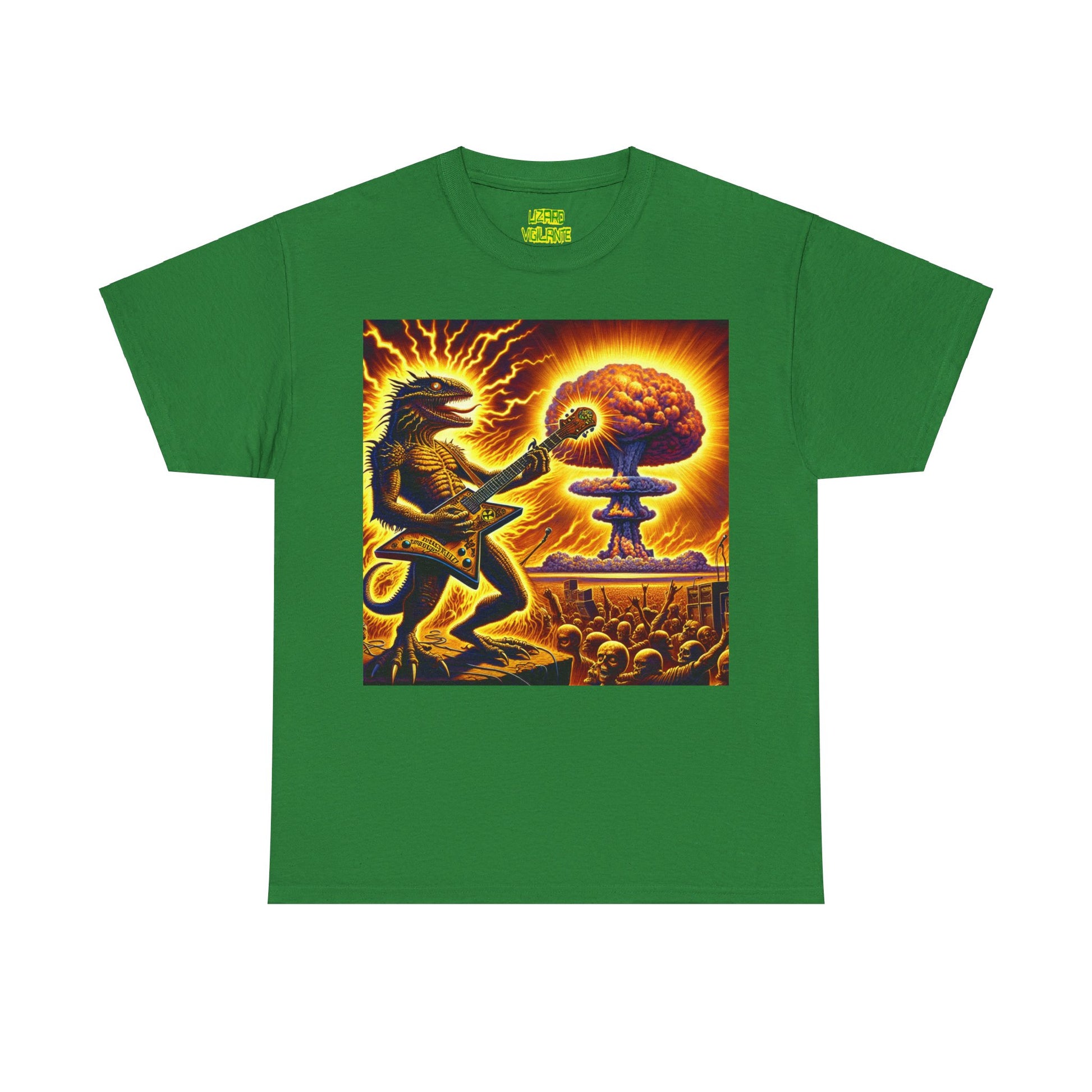 Lizard F. Bomb Unisex Heavy Cotton Tee - Premium T-Shirt from Printify - Just $25.35! Shop now at Lizard Vigilante