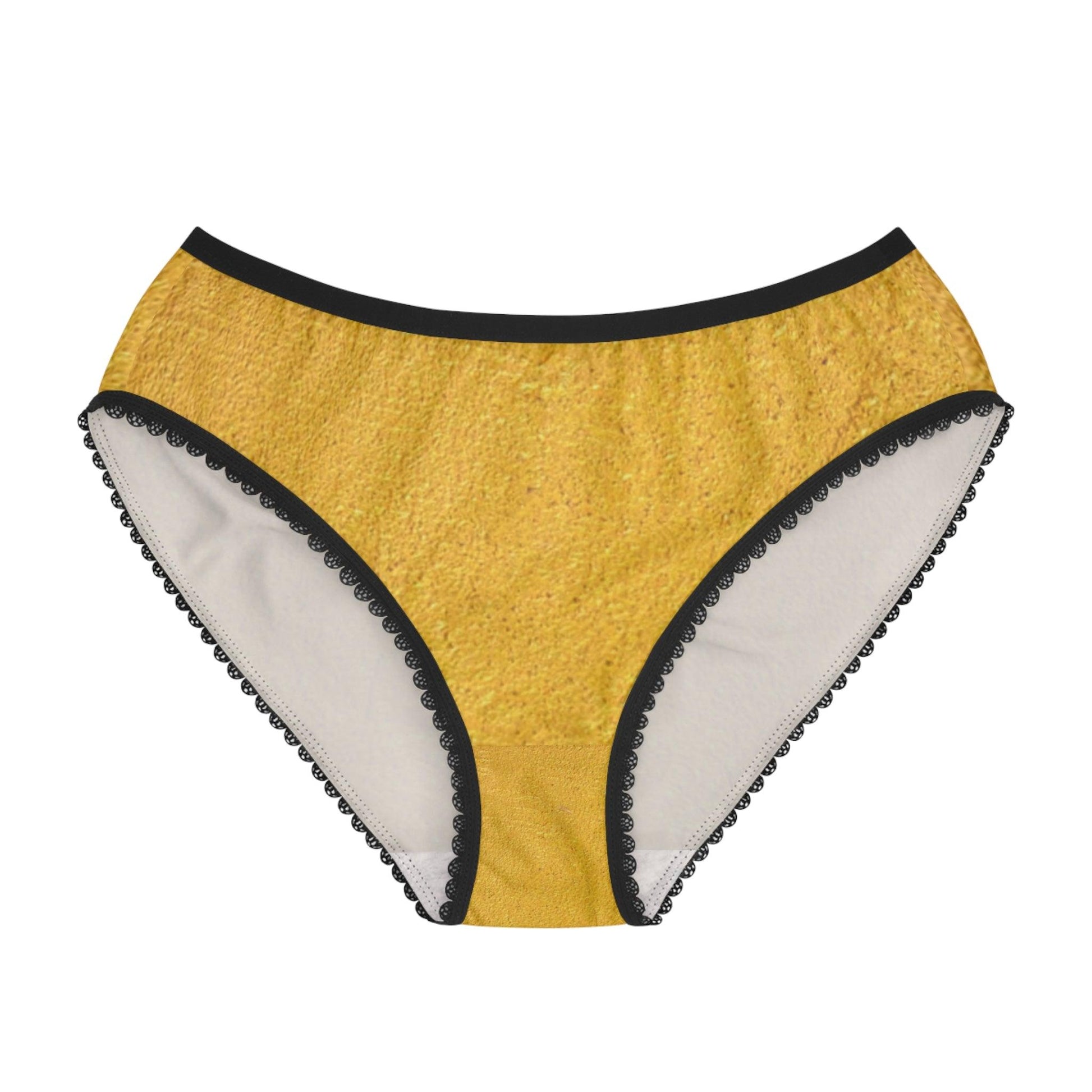 Faux Gold Cloth Women's Briefs - Lizard Vigilante