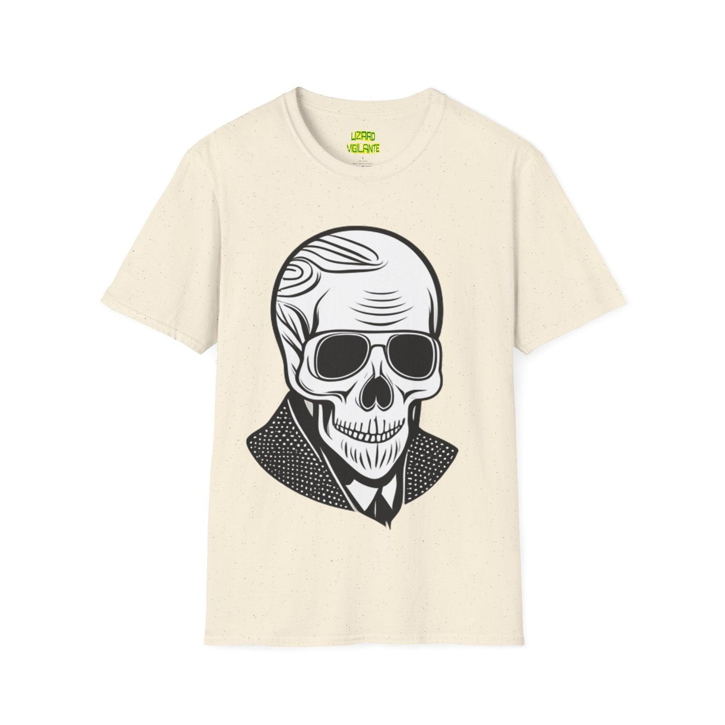 Skull Portrait Unisex Softstyle T-Shirt - Lizard Vigilante