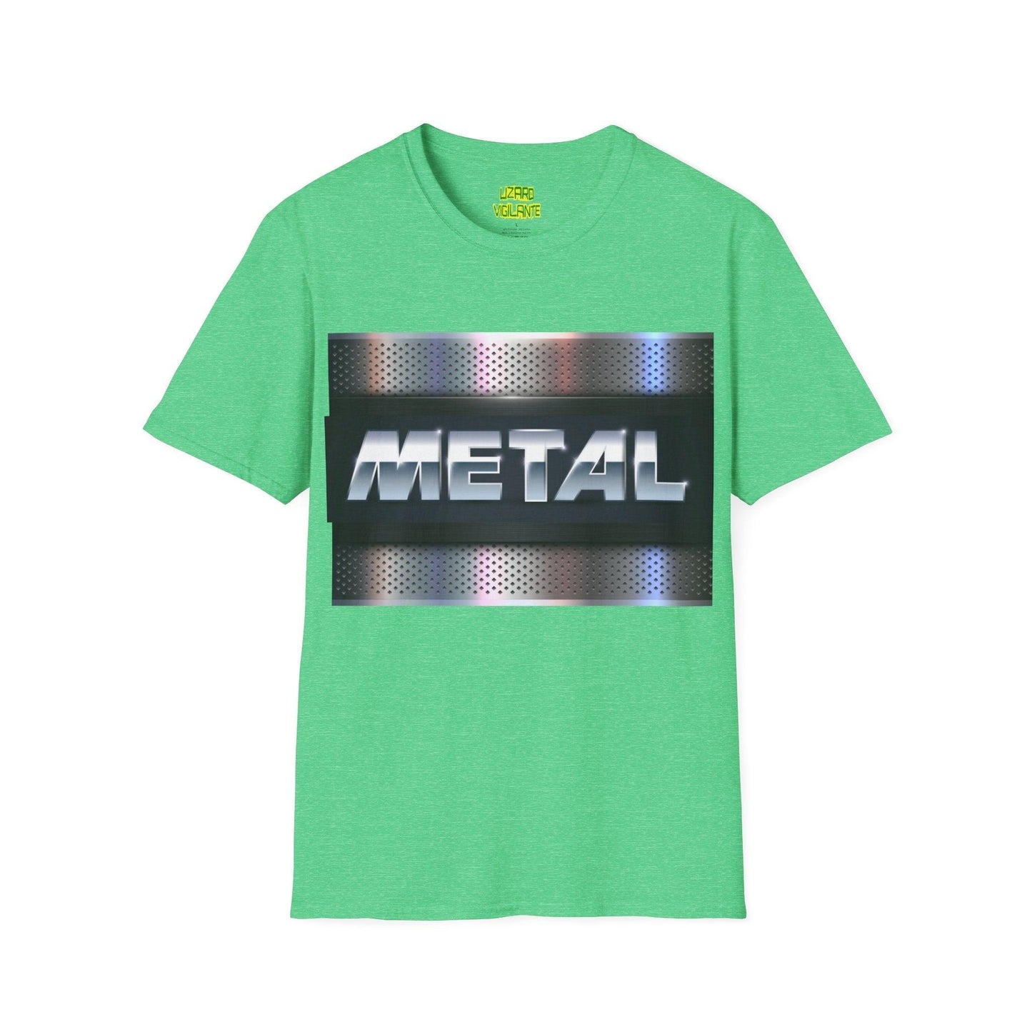 METAL Plate Unisex Softstyle T-Shirt - Lizard Vigilante