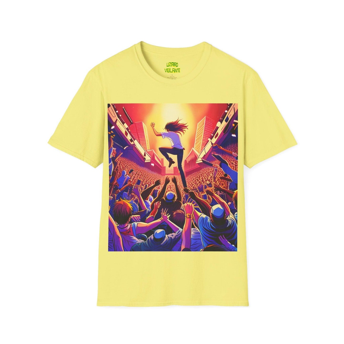 An UnMellow Concert Unisex Softstyle T-Shirt - Lizard Vigilante