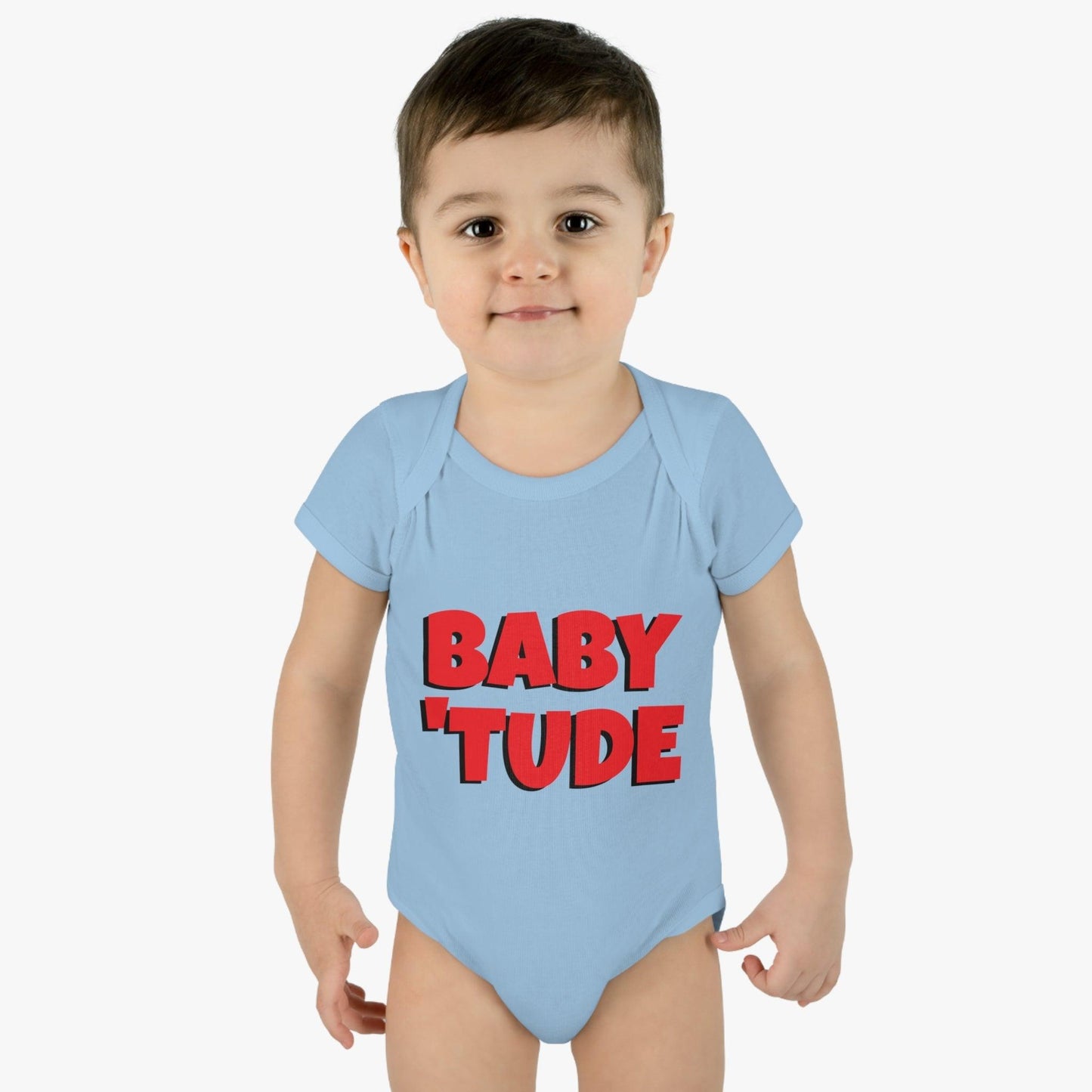 BABY 'TUDE Infant Baby Rib Bodysuit - Lizard Vigilante