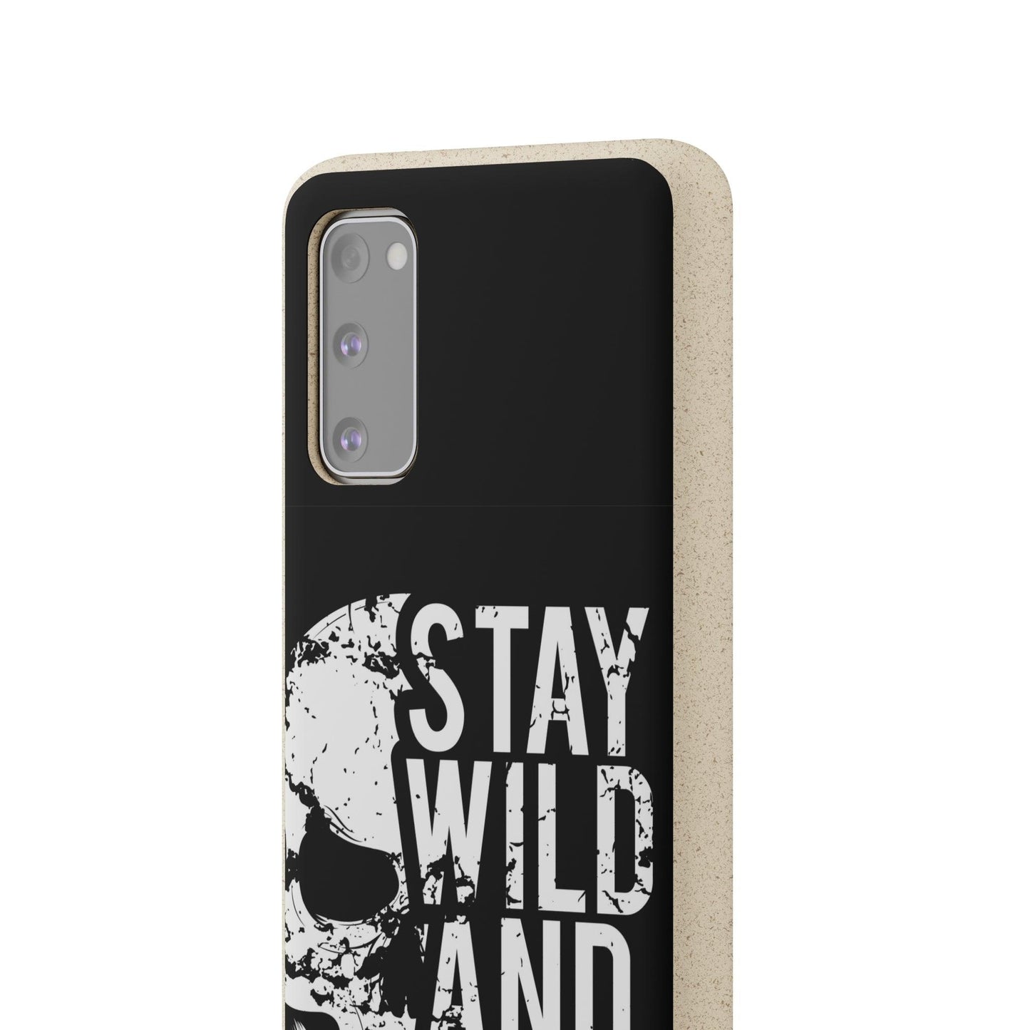 Stay Wild And Free Skull Biodegradable Cases - Lizard Vigilante