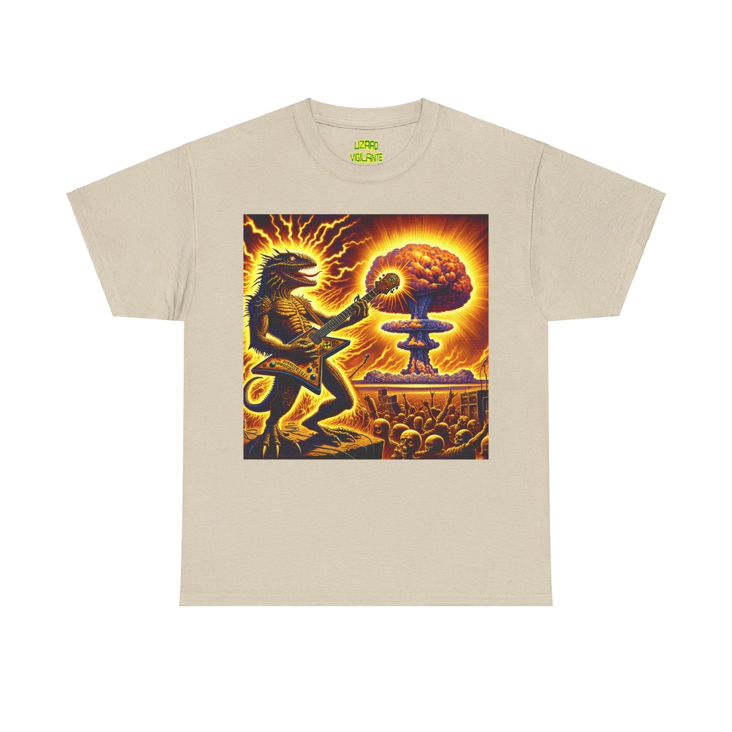 Lizard F. Bomb Unisex Heavy Cotton Tee - Premium T-Shirt from Printify - Just $25.35! Shop now at Lizard Vigilante