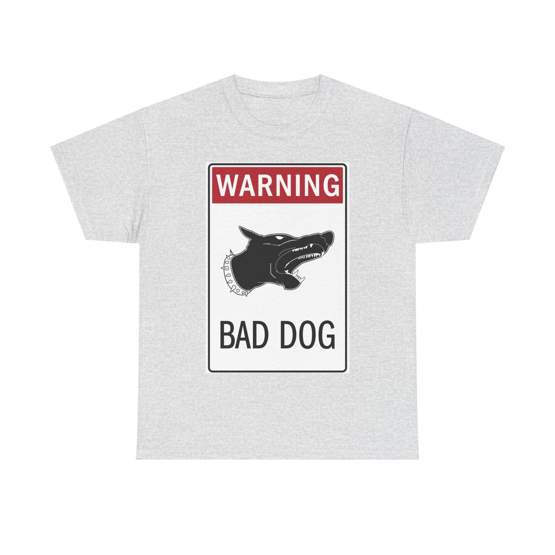 Warning Bad Dog Unisex Heavy Cotton Tee - Lizard Vigilante