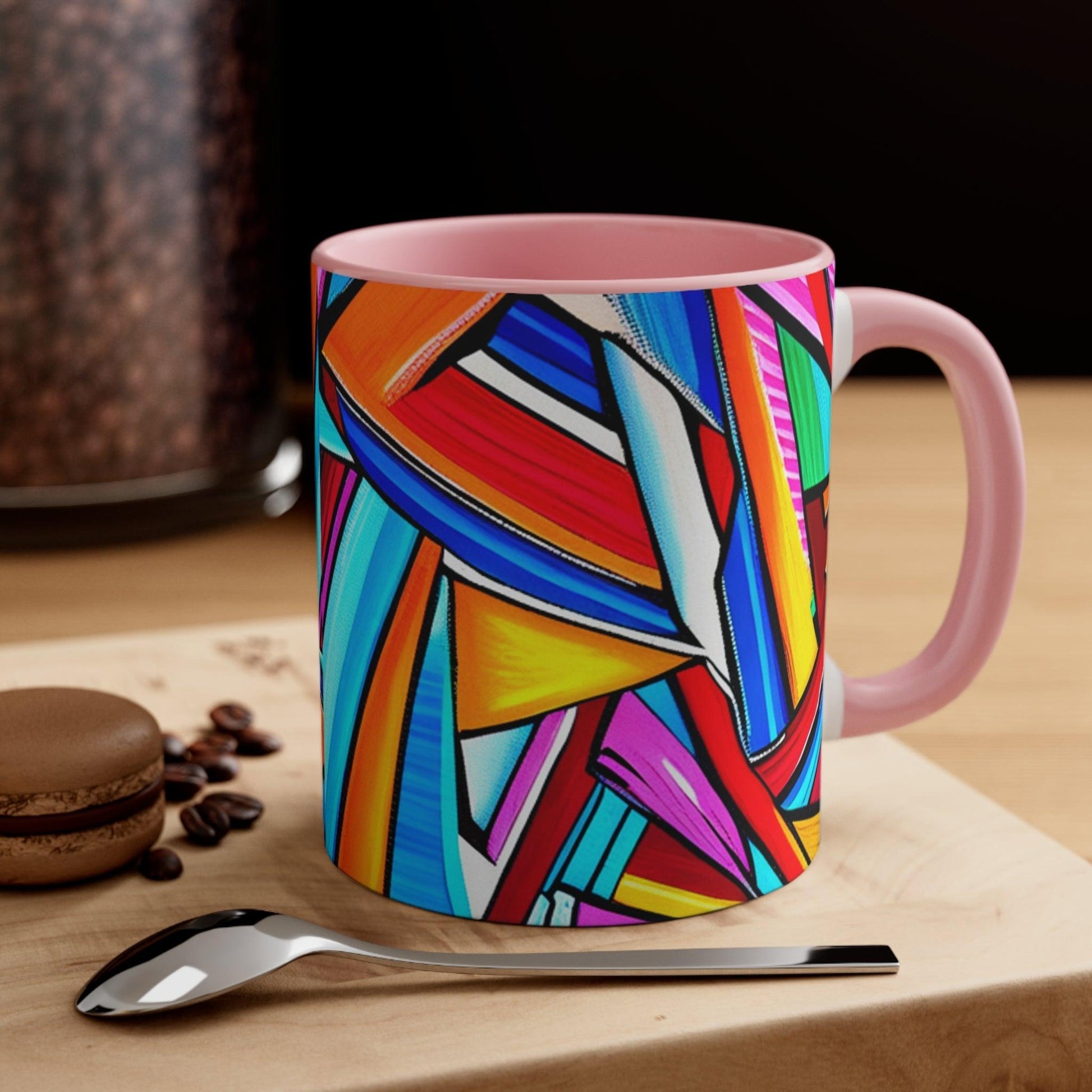 Geometrocide Accent Coffee Mug, 11oz - Lizard Vigilante