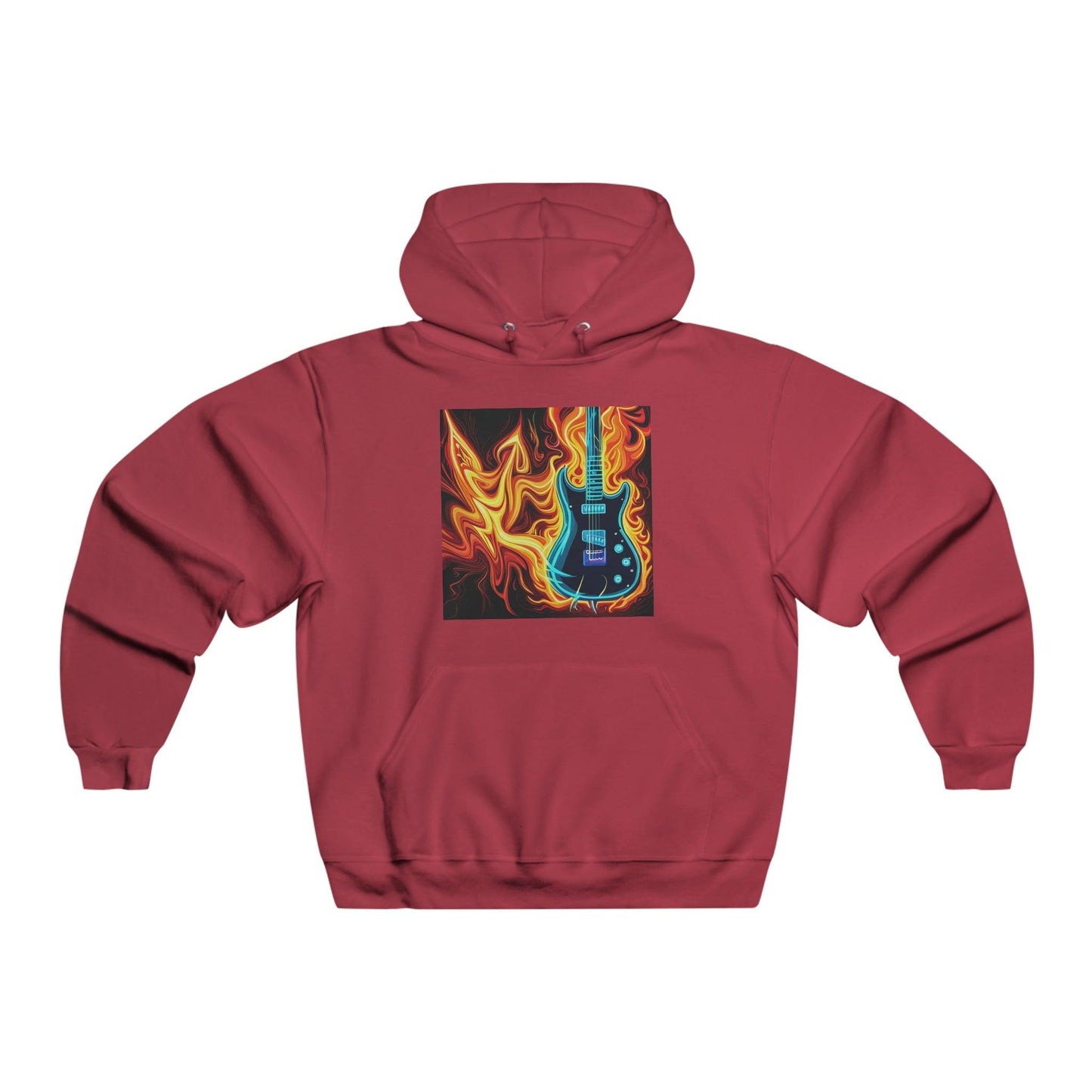 Flaming Axe Men's NUBLEND® Hooded Sweatshirt - Lizard Vigilante